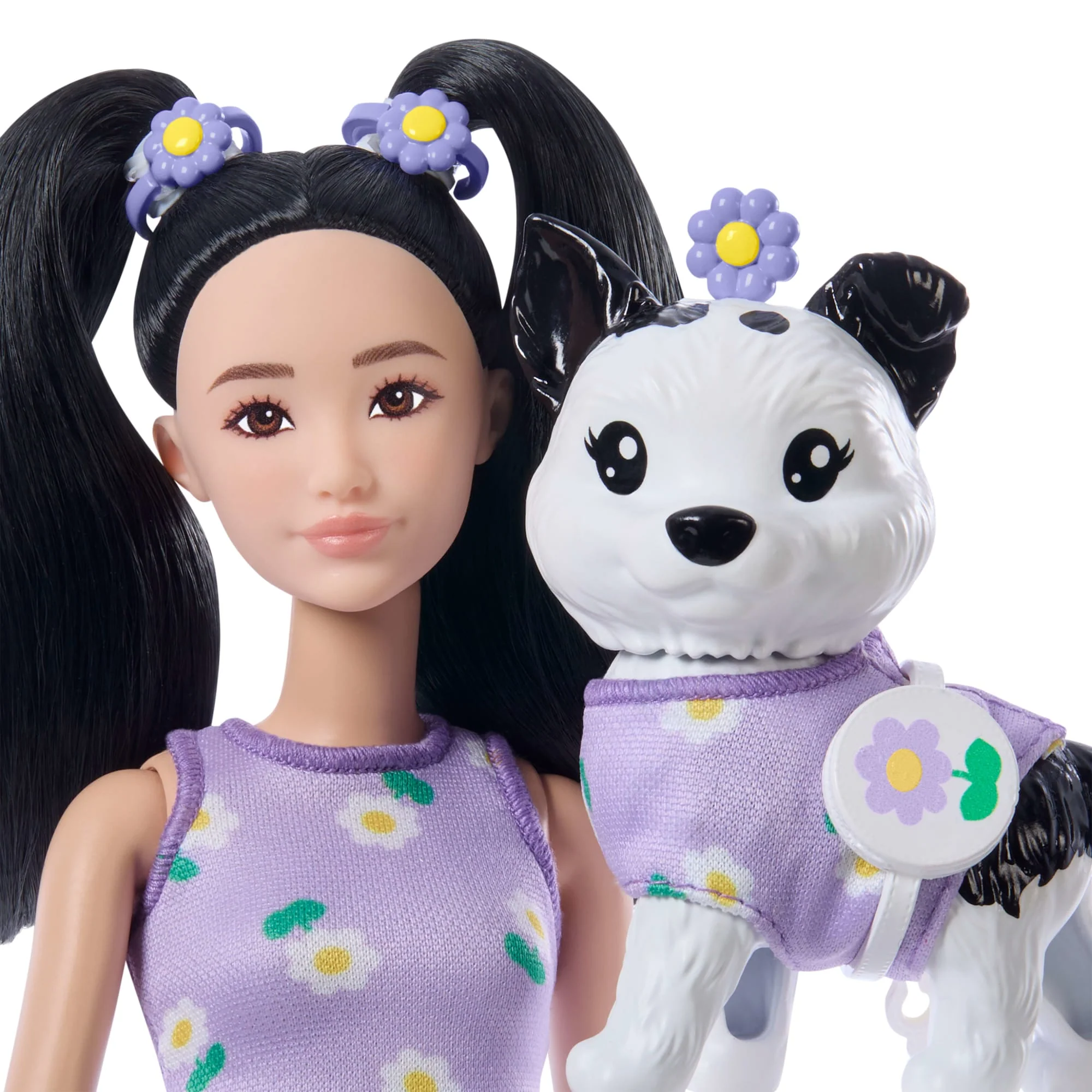 Barbie Fashion & Beauty Muñeca Looks Iguales Renee y Perrito - Image 3