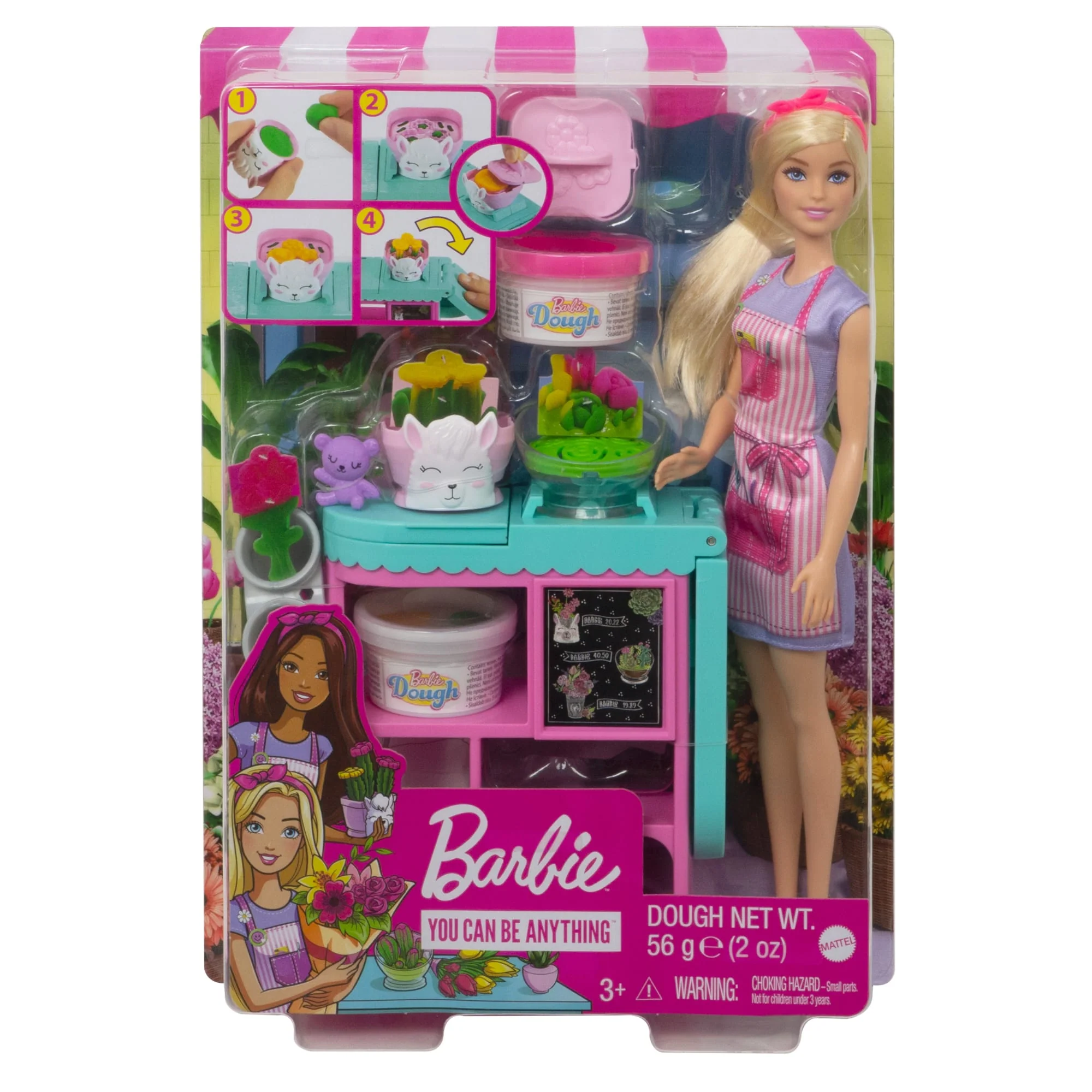 Barbie Florist Playset With Blonde Doll, Dough, Vases & More, Ages 3 & Up - Image 6
