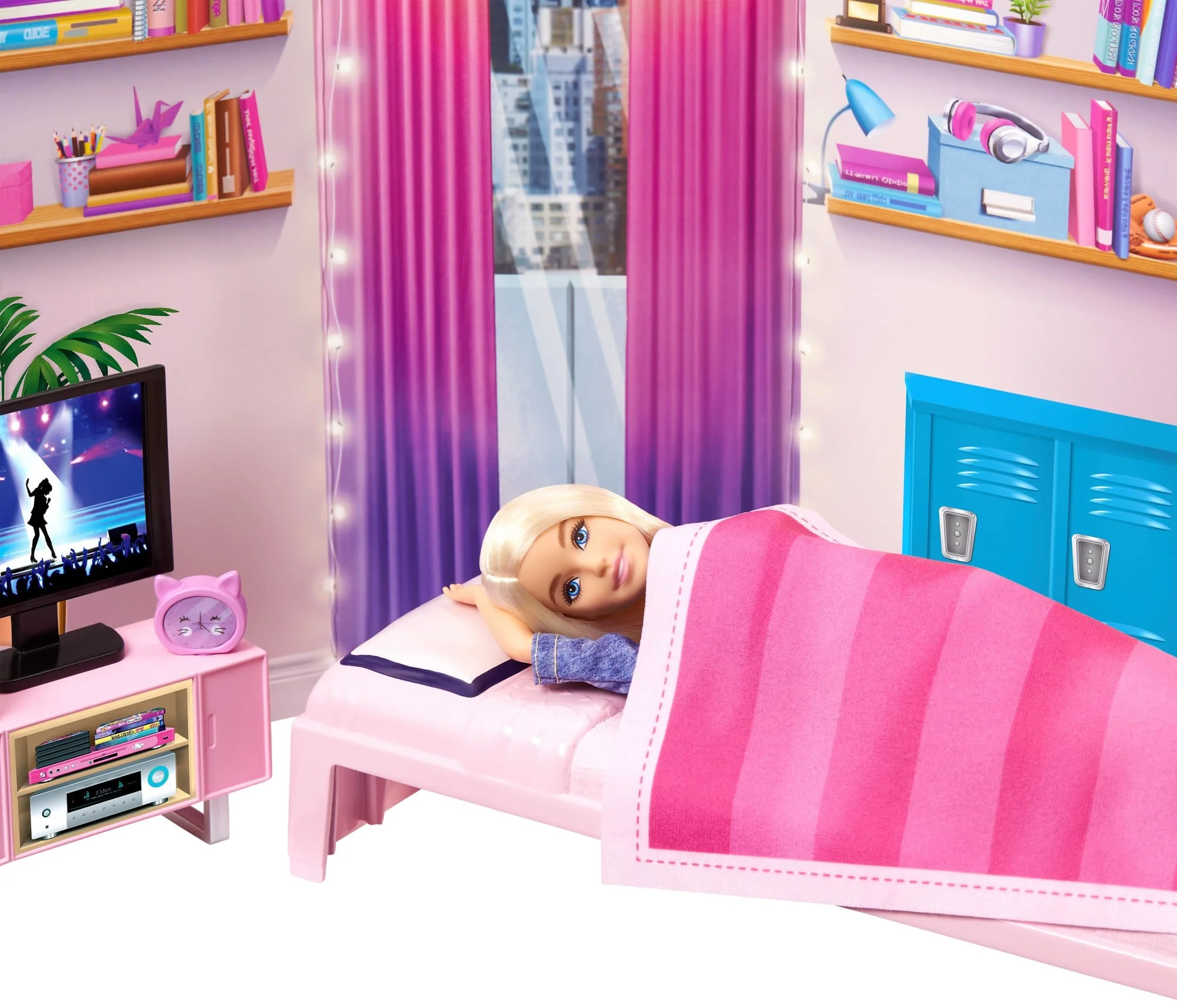 Barbie Grande Ville, Grands Rêves Coffret de Jeu Chambre D’Étudiantes - Image 4