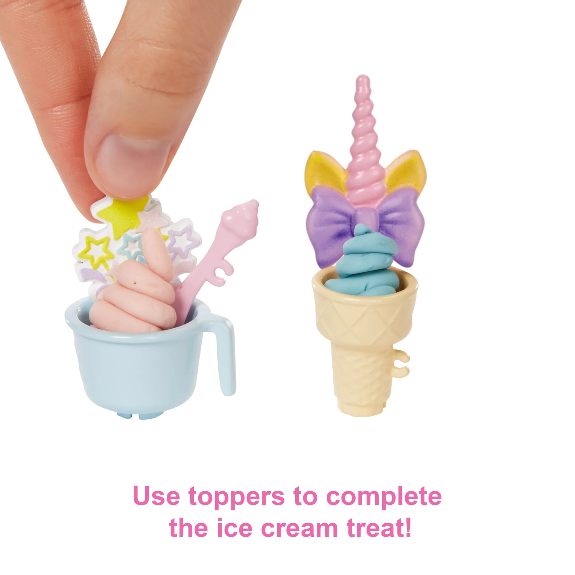 Barbie Ice Cream Shop Playset With 12 in Blonde Doll, Ice Cream Shop, Ice Cream Making Feature & Realistic Play Pieces - Image 4