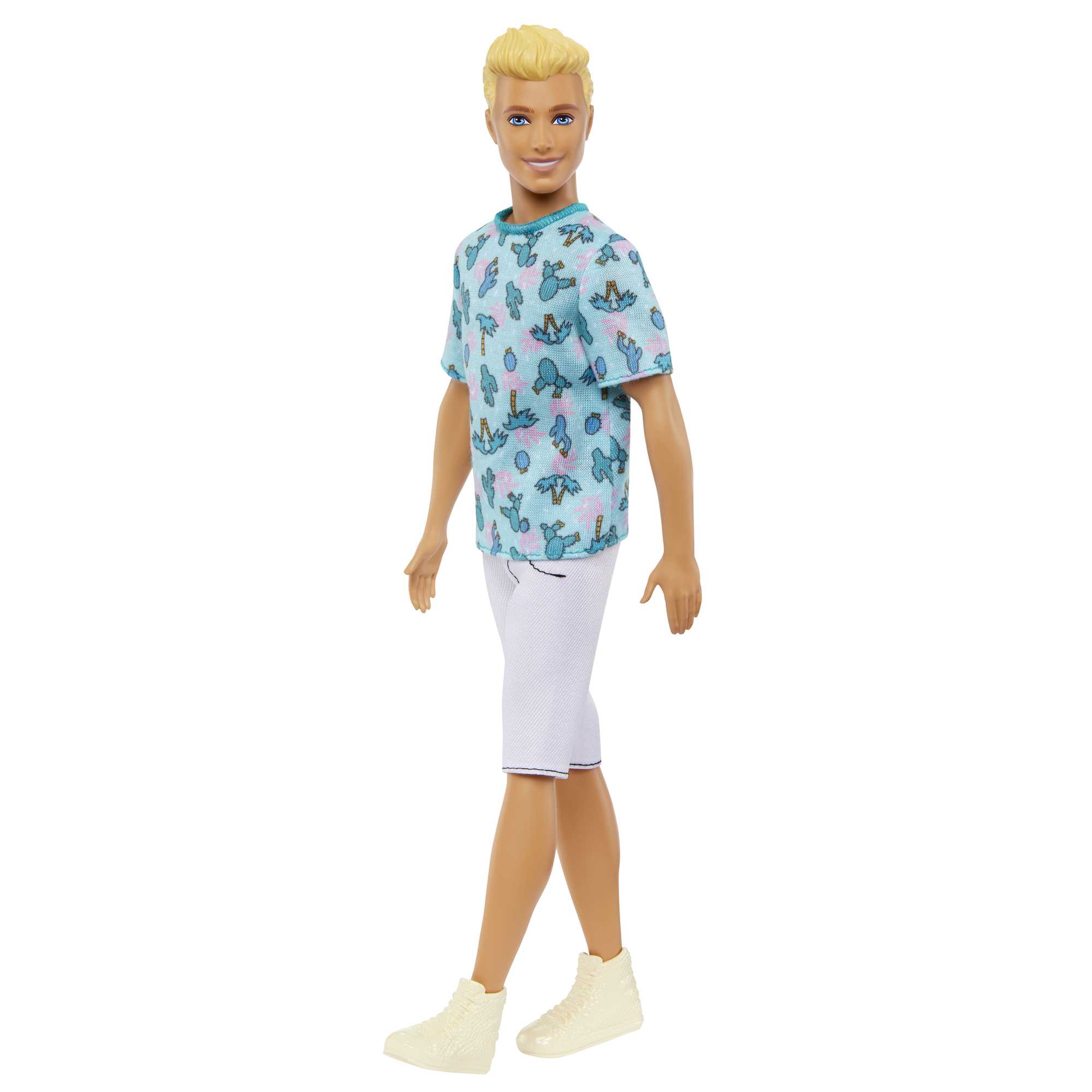 Barbie Ken Fashionistas Doll #211 With Blond Hair And Cactus Tee - Image 5