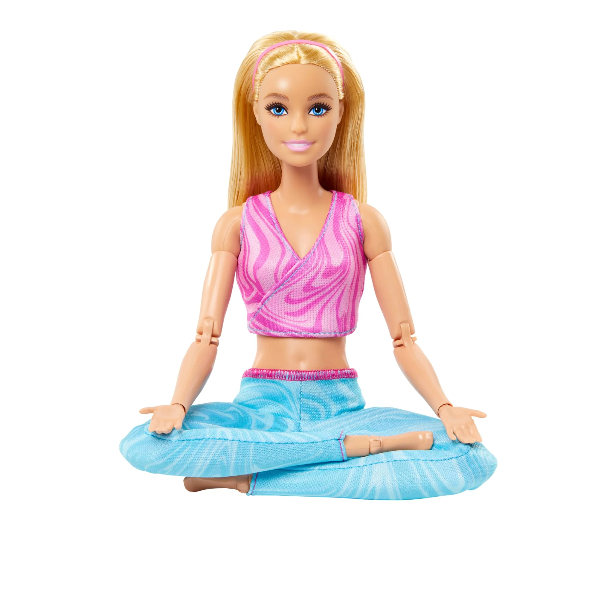Barbie Made To Move Fashion Doll, Blonde Wearing Removable Sports Top & Pants, 22 Bendable “Joints” - Image 5