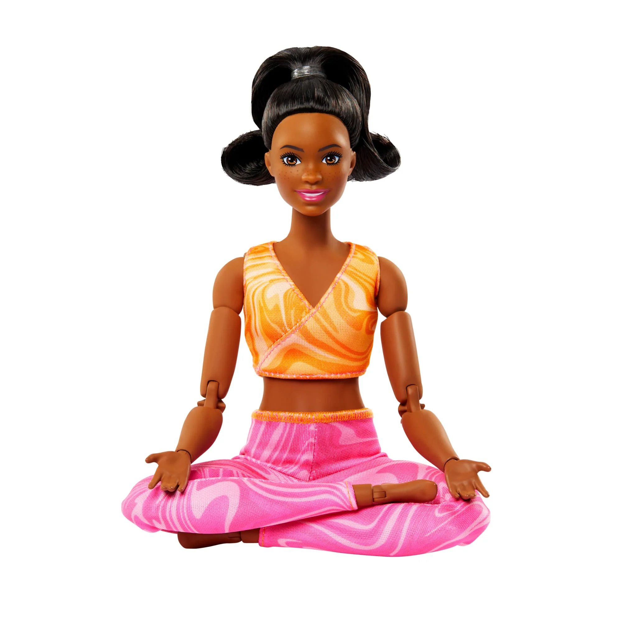 Barbie Made To Move Fashion Doll, Brunette Wearing Removable Sports Top & Pants, 22 Bendable “Joints” - Image 4