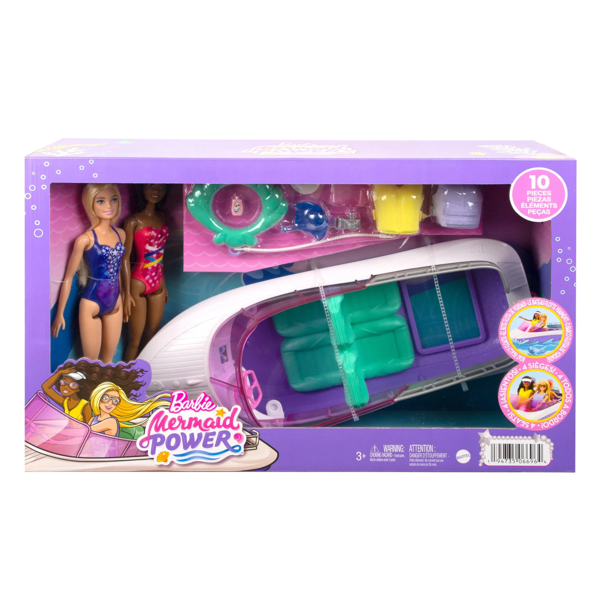 Barbie Mermaid Power Poupées, Bateau et Accessoires - Image 5