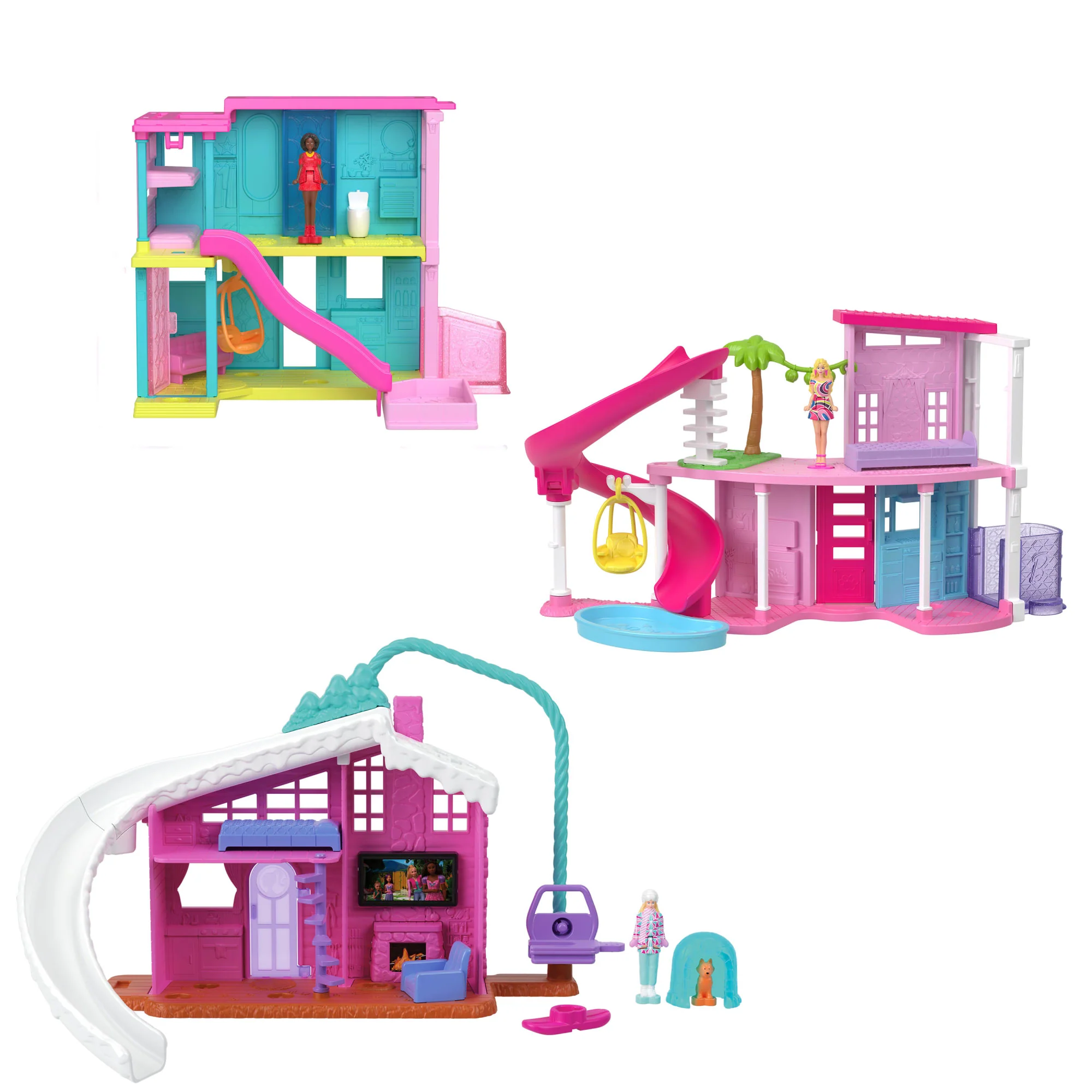 Barbie Mini Barbie Land Doll & House Set, 1.5-Inch Doll, Furniture & Accessories - Image 2