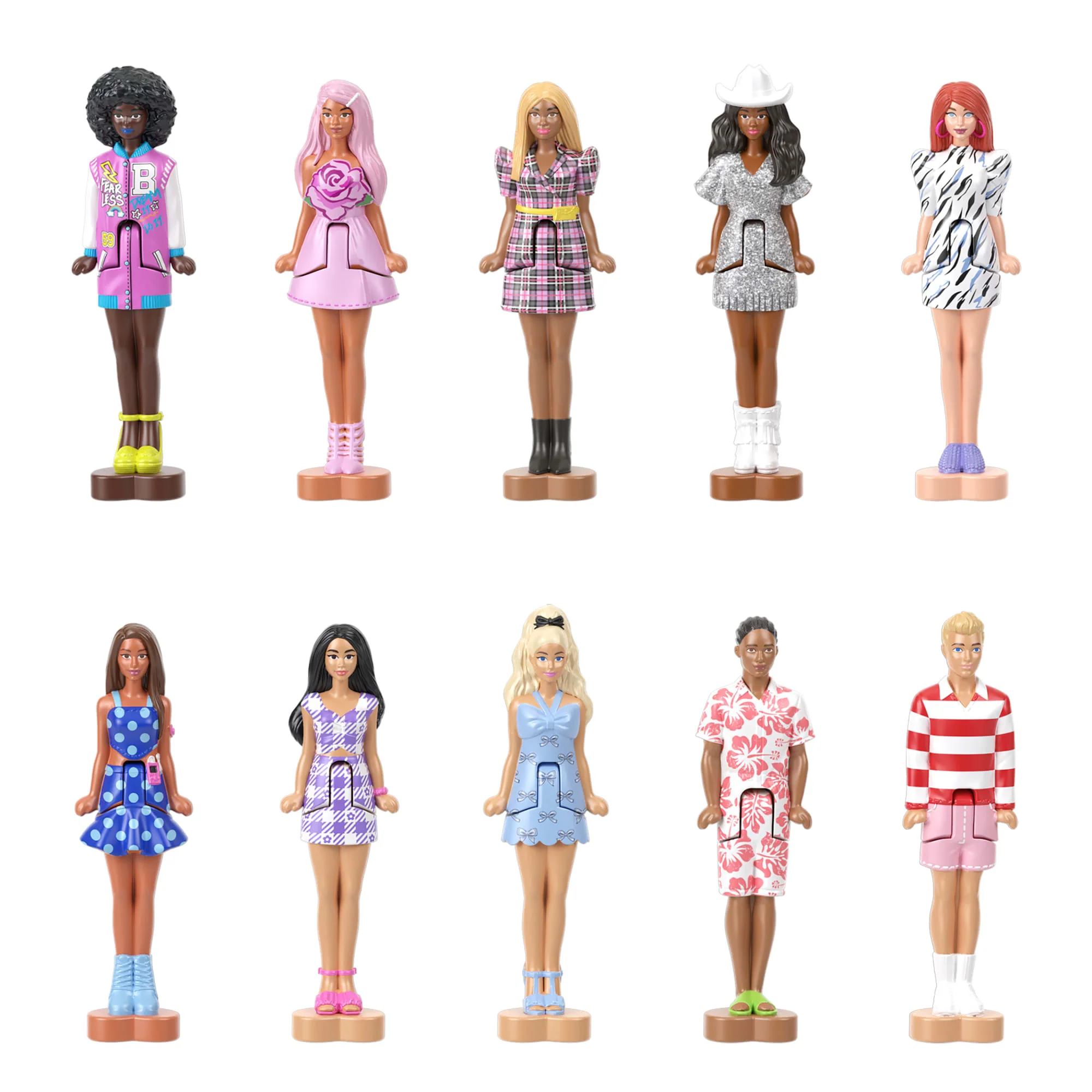 Barbie Mini Barbie Land Fashionistas Dolls, 1.5-Inch Dolls in Perfume Compact, Surprise Reveal - Image 2