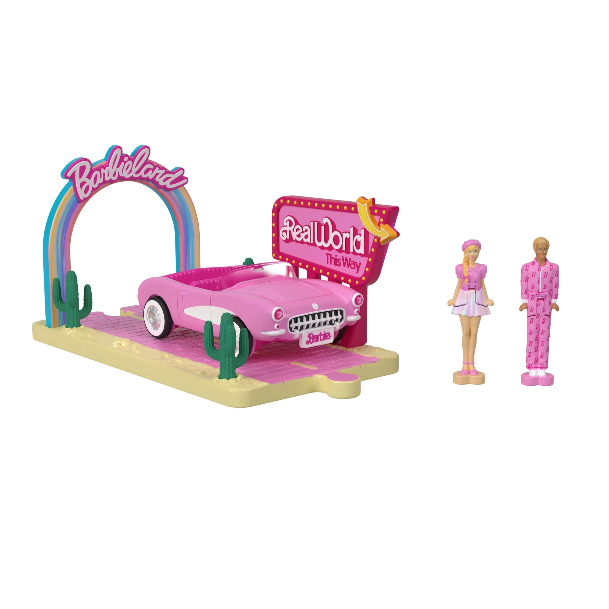 Barbie Mini BarbieLand Veículo para Boneca O Filme Barbie e Ken "Mundo Real"