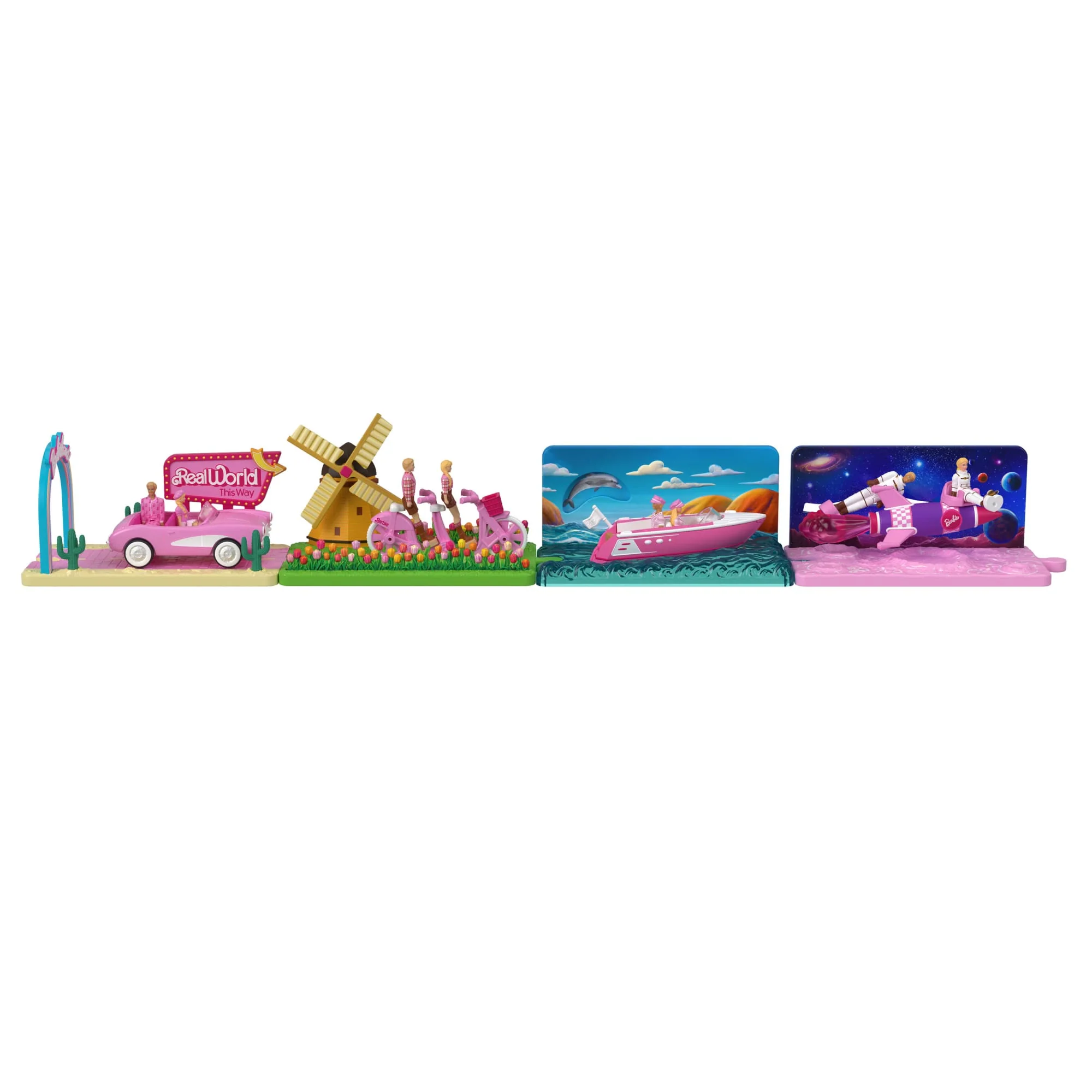 Barbie Mini BarbieLand Veículo para Boneca O Filme Barbie e Ken "Mundo Real" - Image 3
