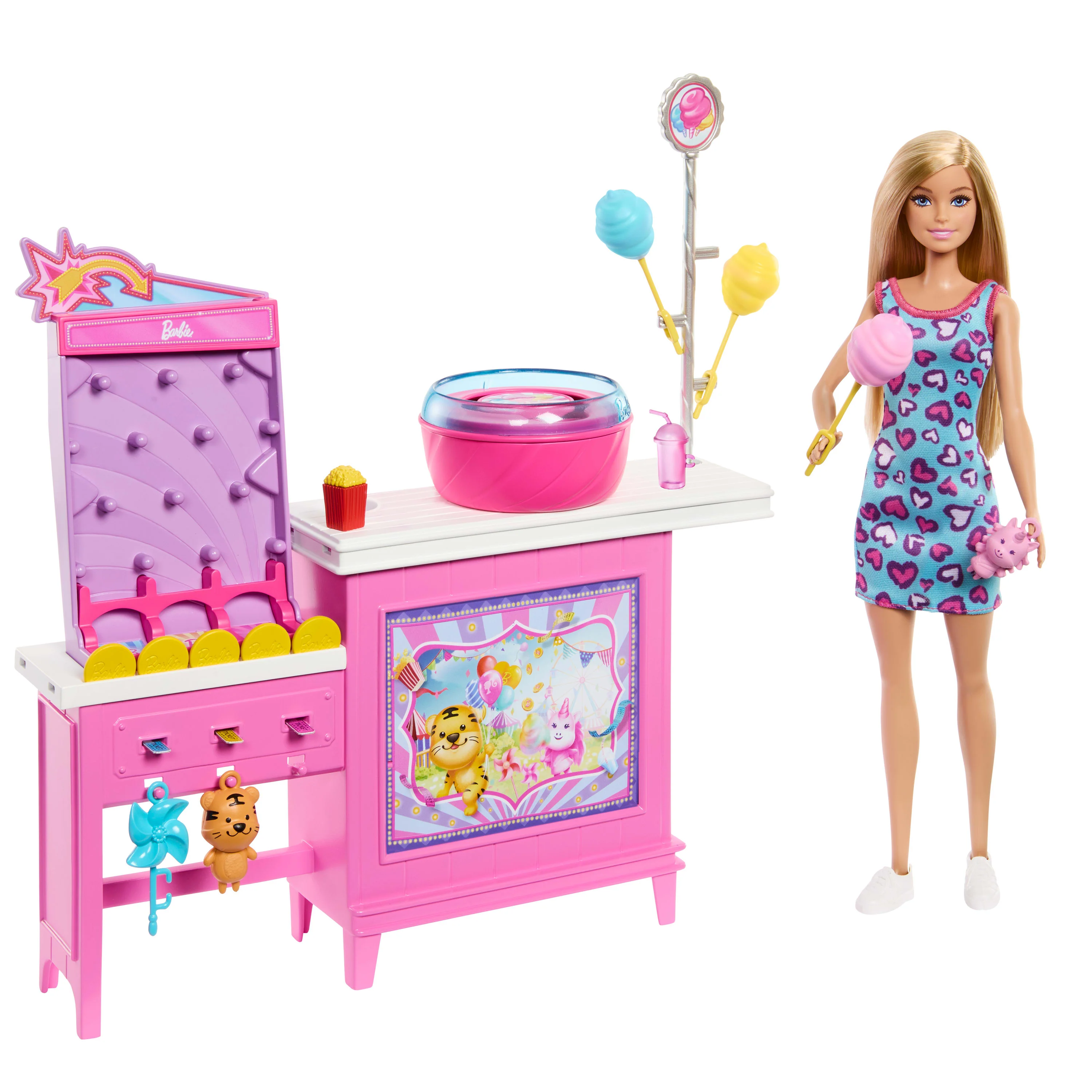 Barbie Mysteries: Beach Detectives Malibu Doll, Cotton Candy Game Playset & Accessories