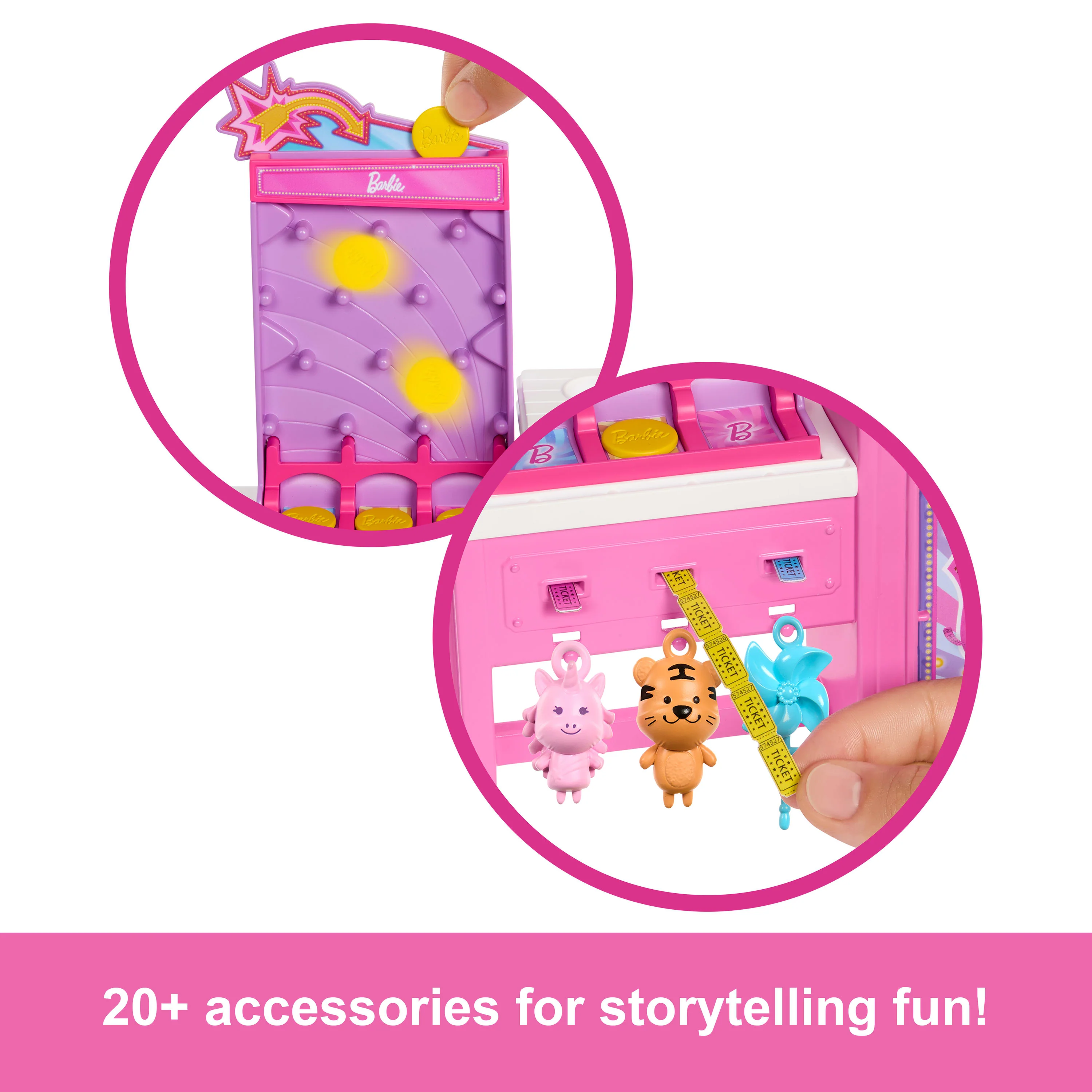 Barbie Mysteries: Beach Detectives Malibu Doll, Cotton Candy Game Playset & Accessories - Image 3