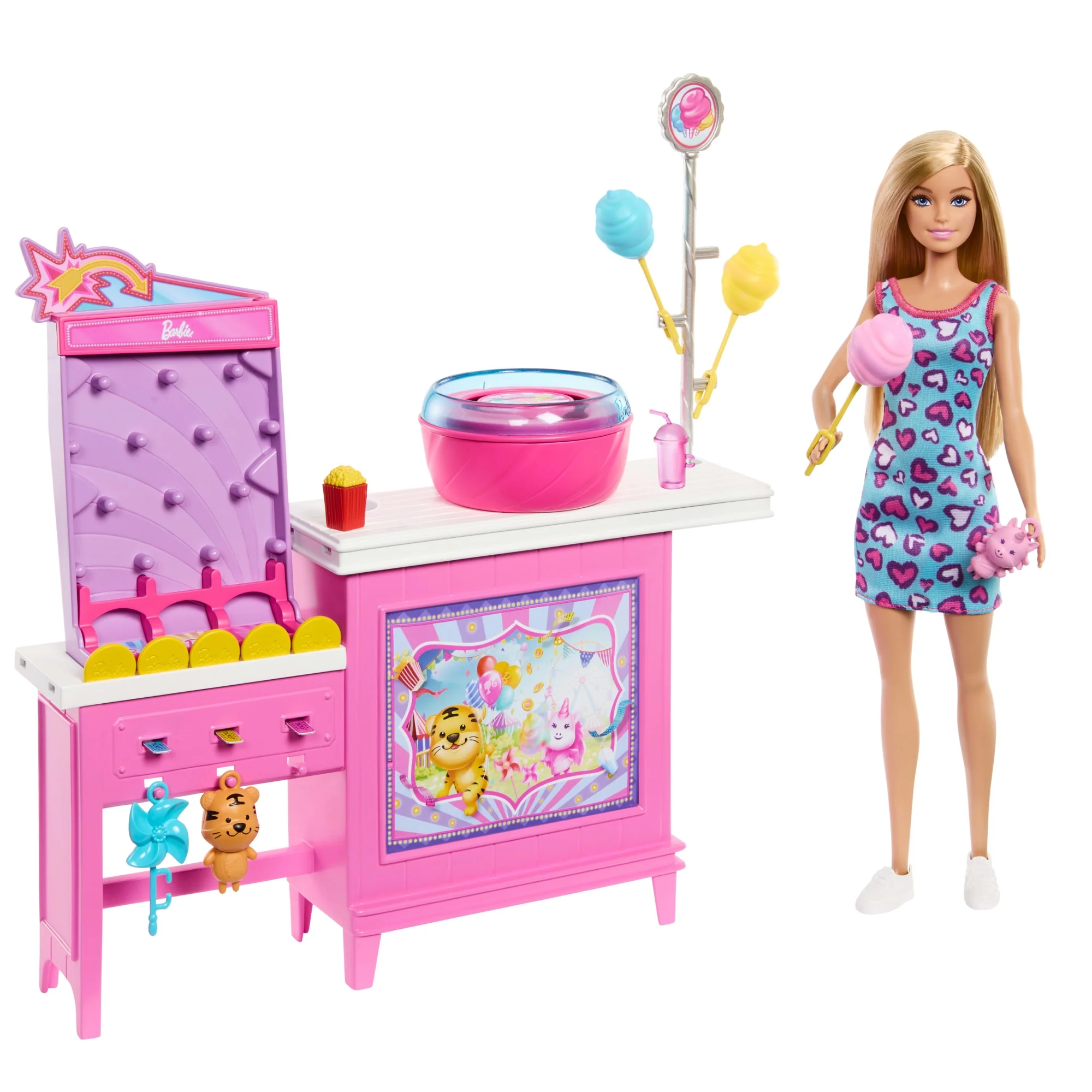 Barbie Mysteries: Beach Detectives Barbie “Malibu” Doll, Cotton Candy Game Playset & Accessories