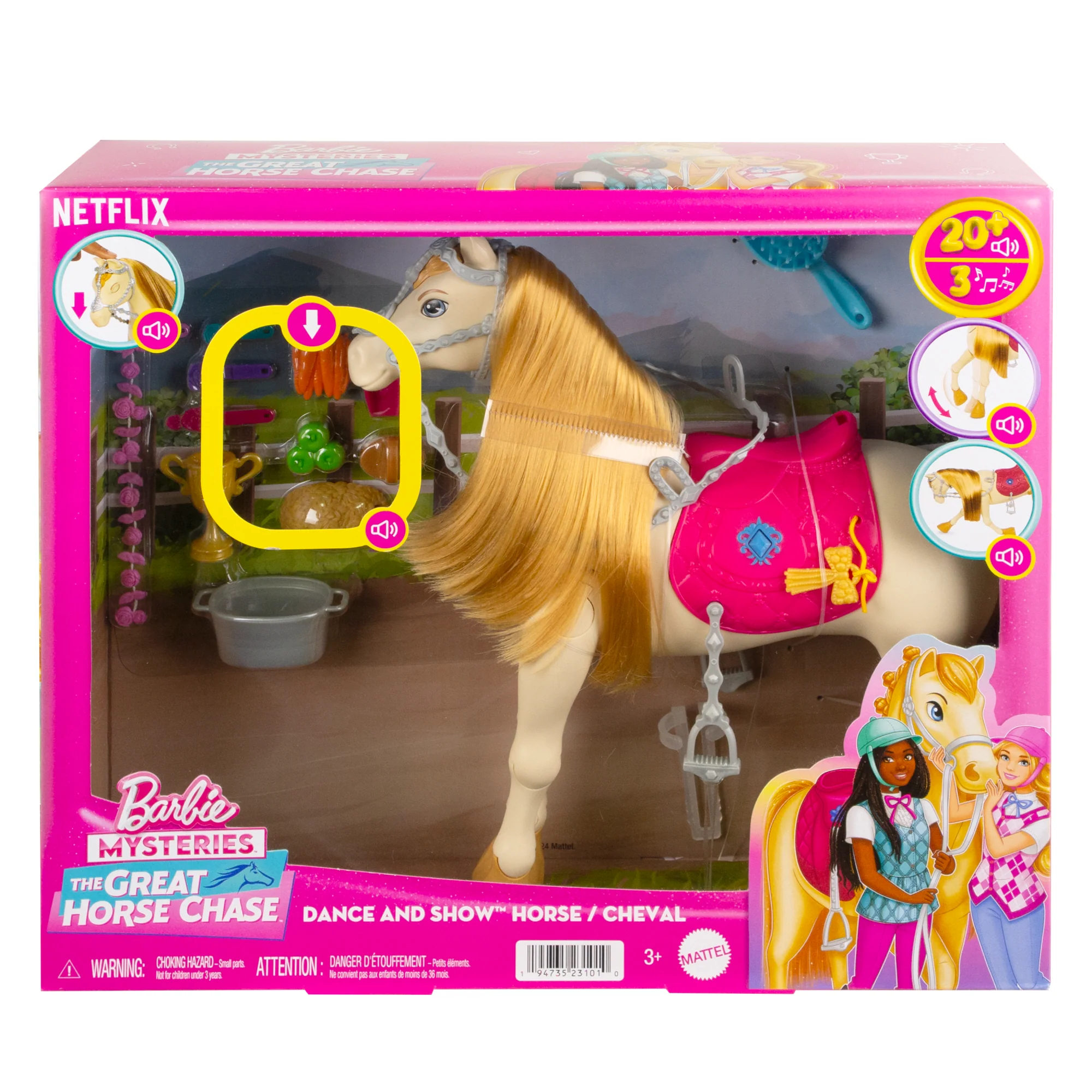 Barbie Mysteries: The Great Horse Chase interactive Toy Horse With Sounds, Music & Accessories - Image 6