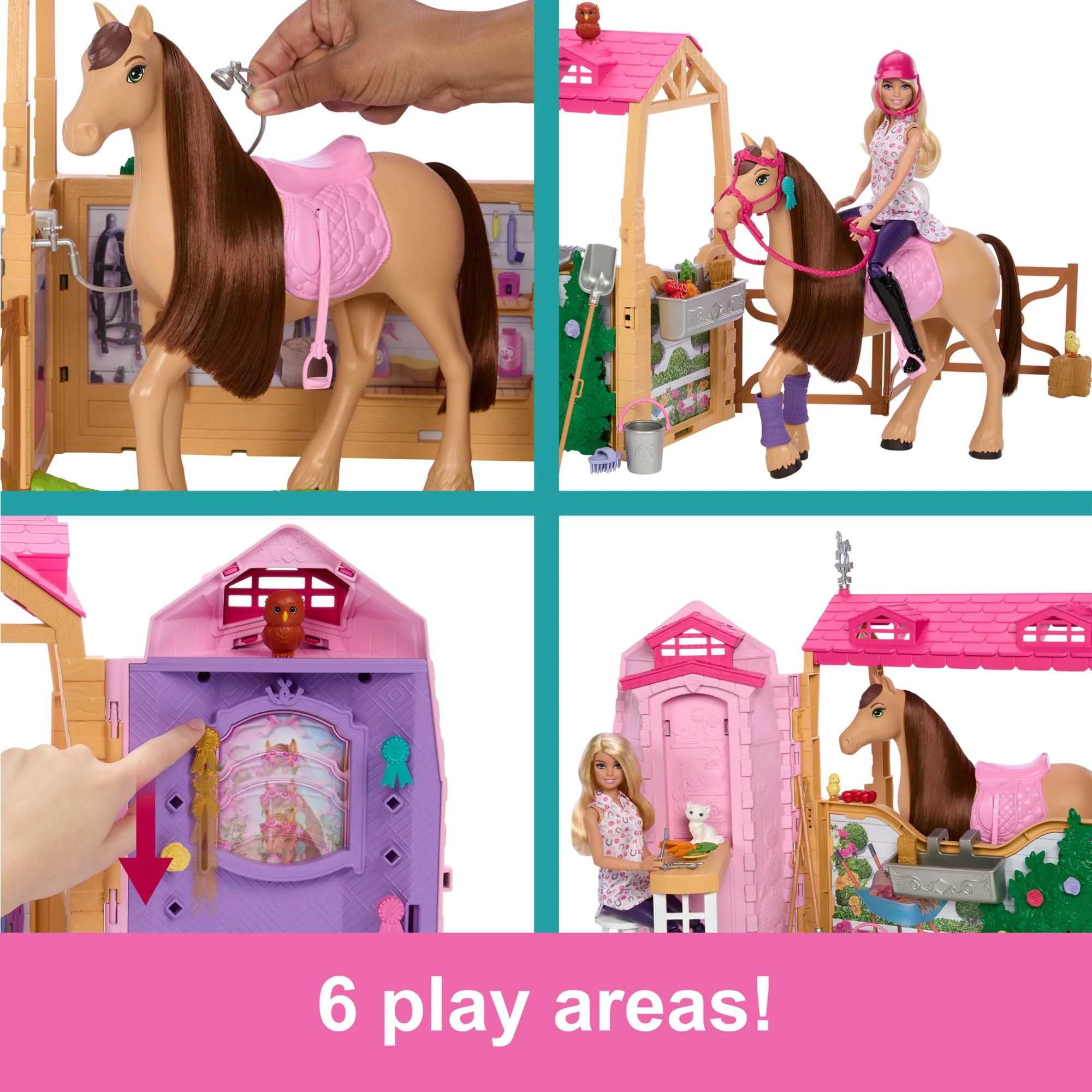 Barbie Mysteries: The Great Horse Chase Stable Playset With Doll, Toy Horse & Accessories, 25+ Pieces - Image 4