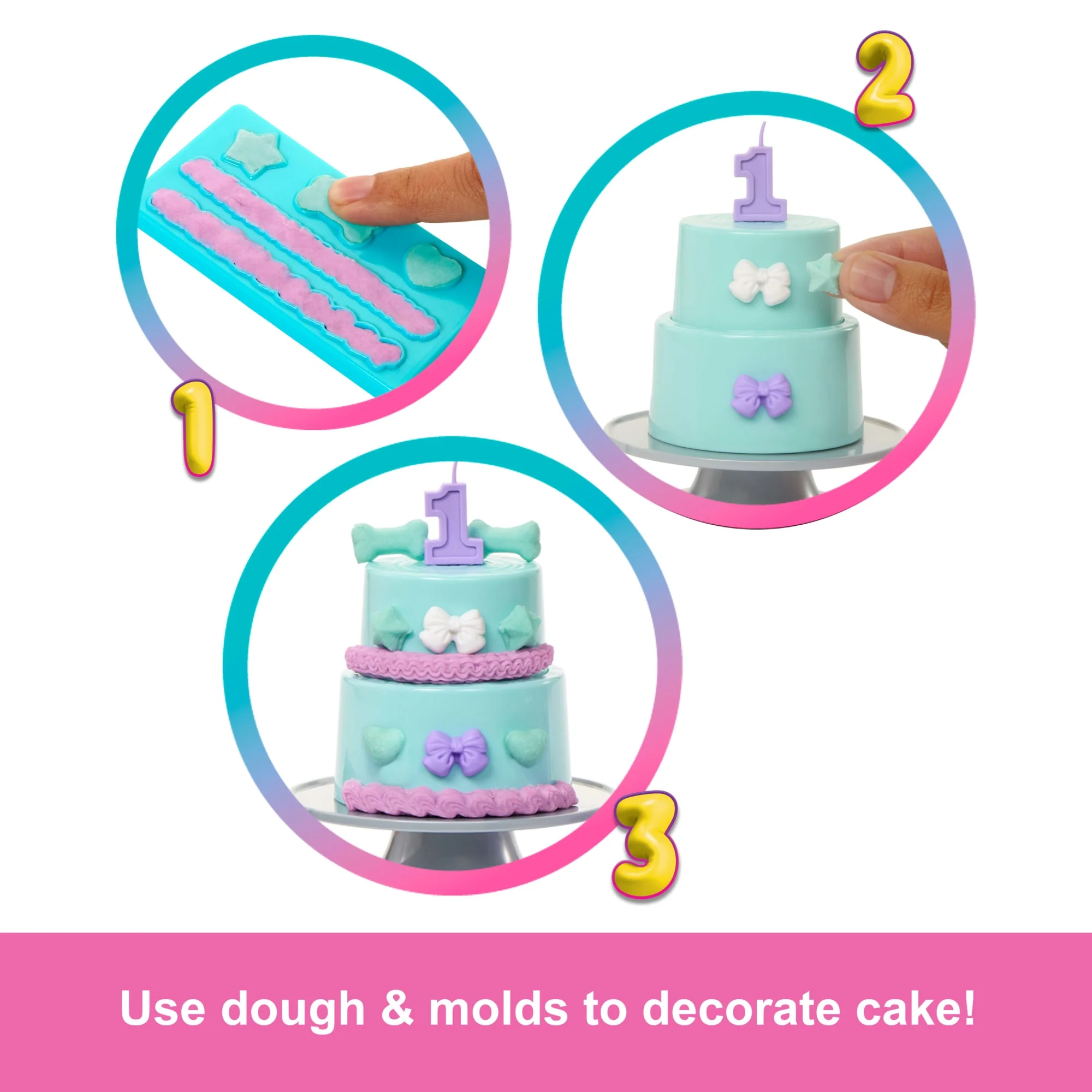 Barbie Party Unboxed Pet Birthday Series Doll & Accessories, Party Stars Set With 10 Surprises - Image 5