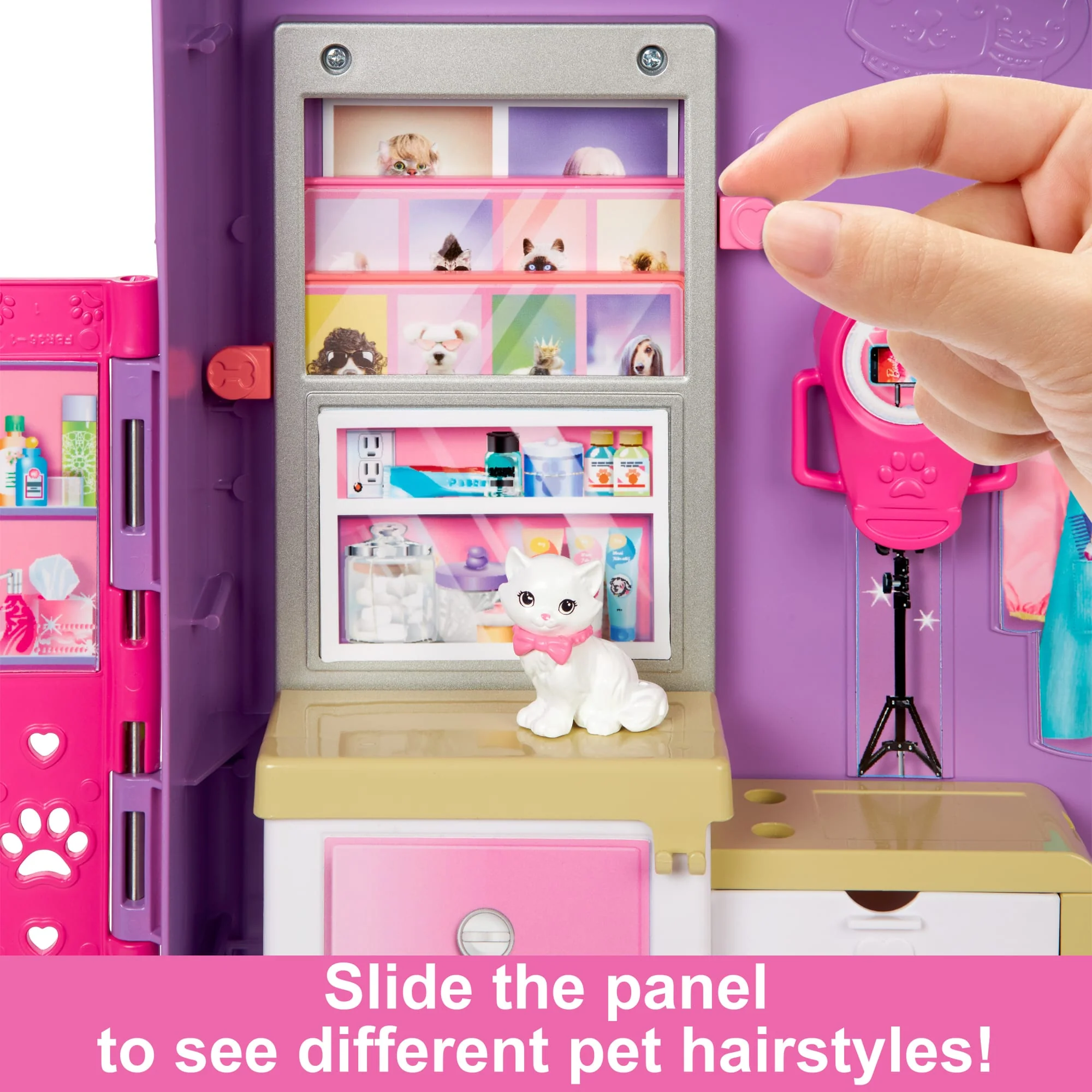 Barbie Pet Daycare Playset With 2 Dolls & 30+ Accessories including 8 Animals, 3+Feet Long - Image 4