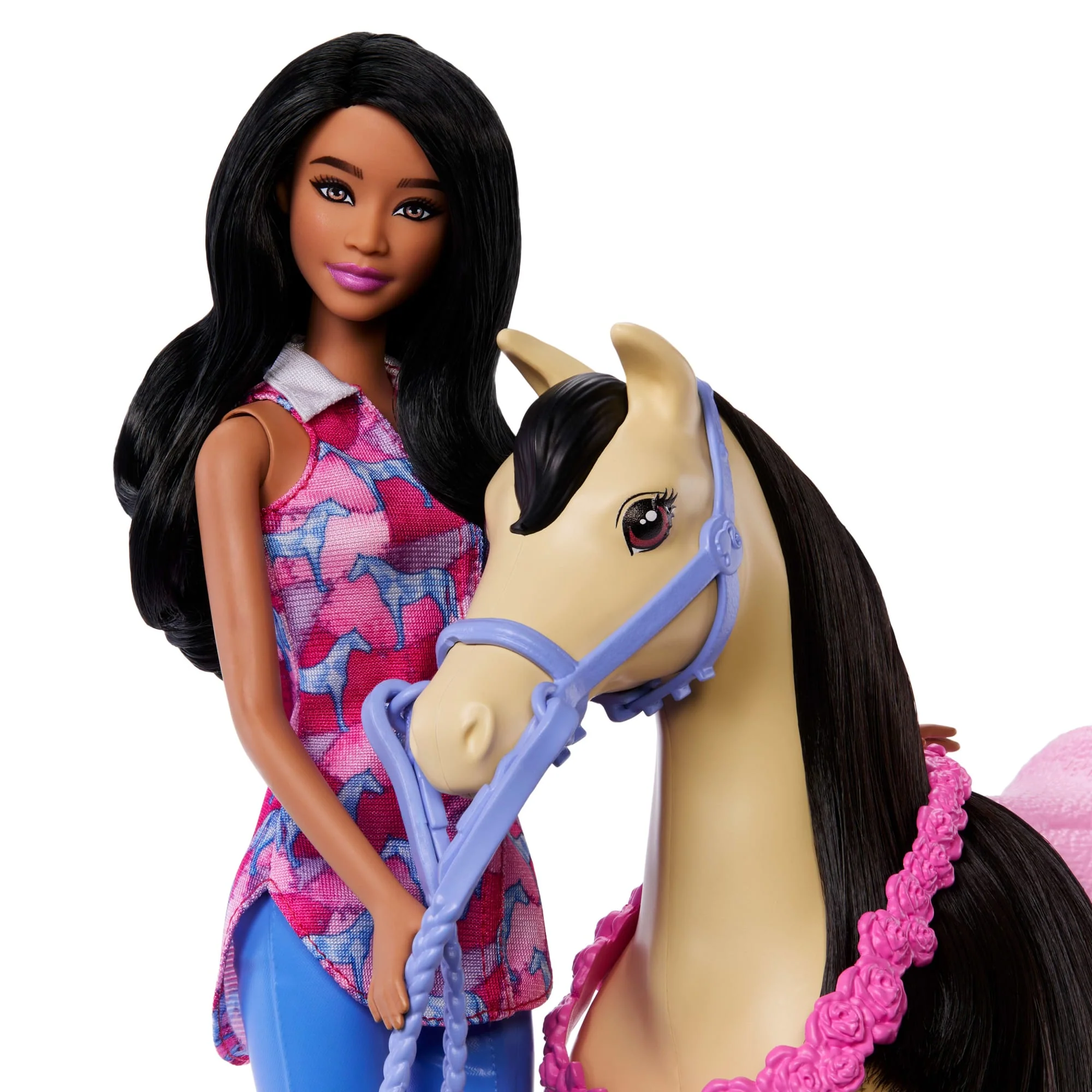 Barbie Doll & Horse Playset With 3 Dolls, 3 Horses & 24+ Accessories, includes Hair Styling Pieces - Image 5