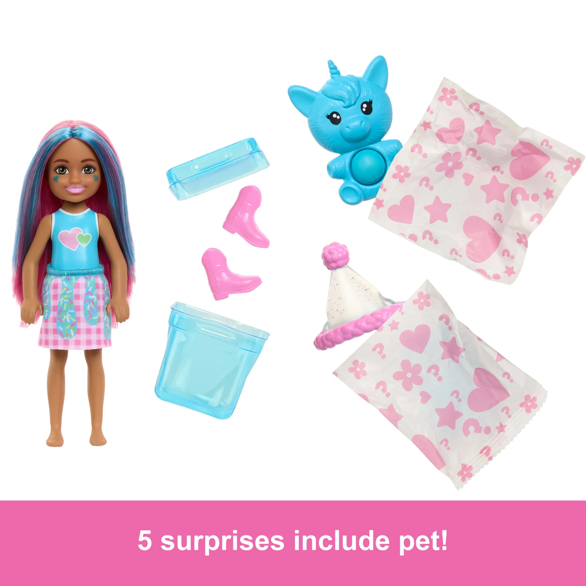 Barbie Chelsea Pop Reveal Shakes Series Doll With Scent & Color Change - Image 4
