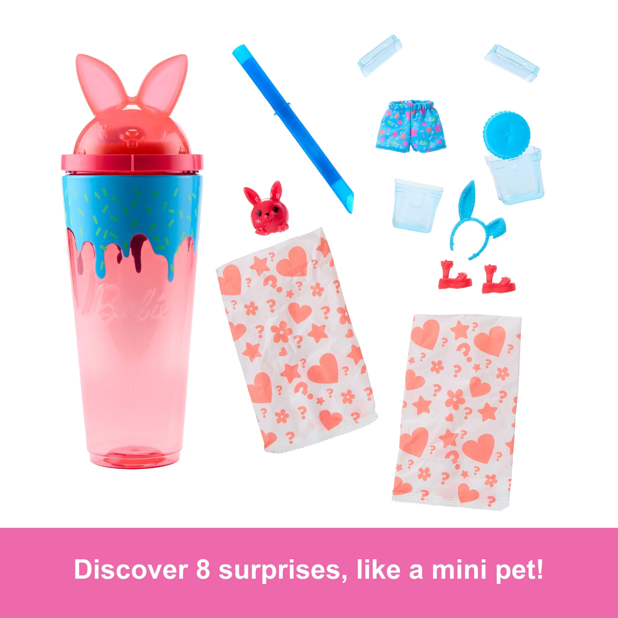 Barbie Pop Reveal Shakes Series Doll & Accessories Set, Scented Bright Bunny Fashion Doll - Image 3