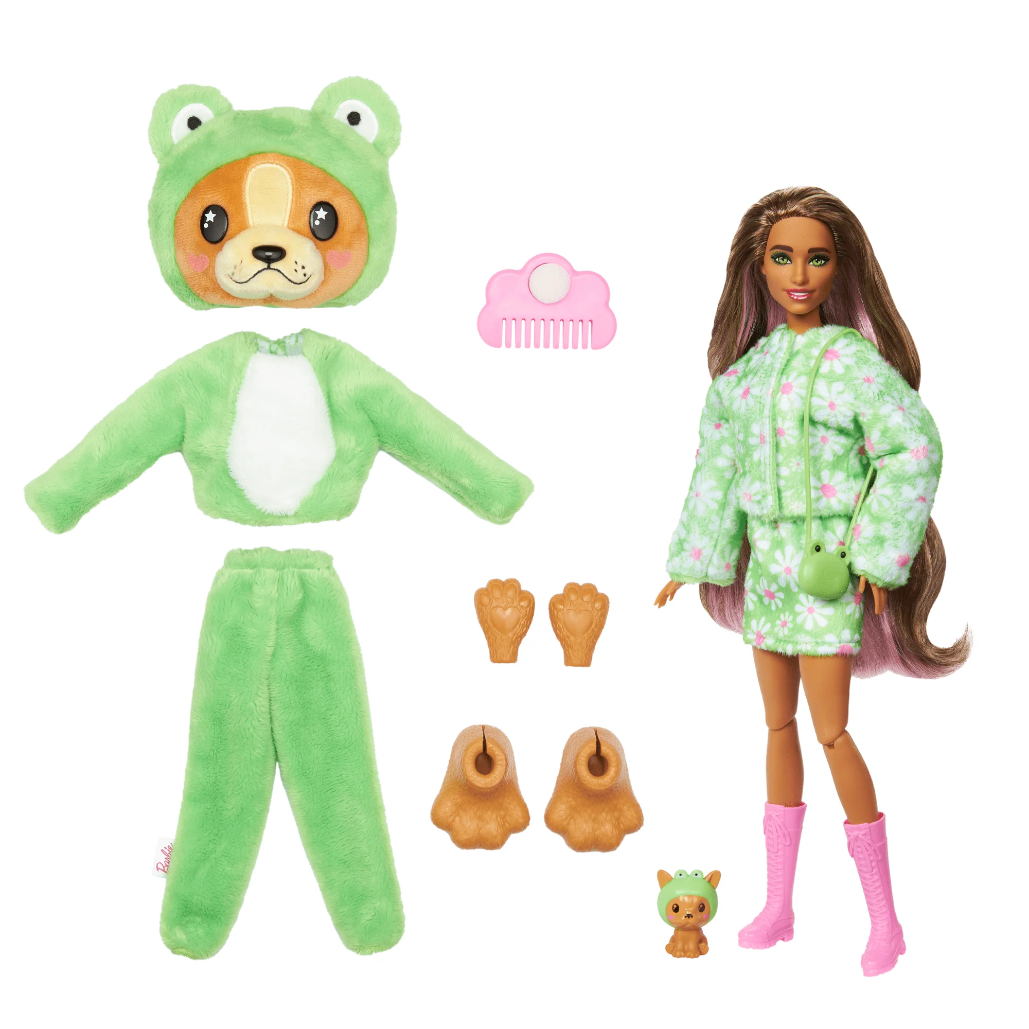 Barbie-Cutie Reveal-Poupée Sur Le thème des Costumes, Chiot Grenouille - Image 3