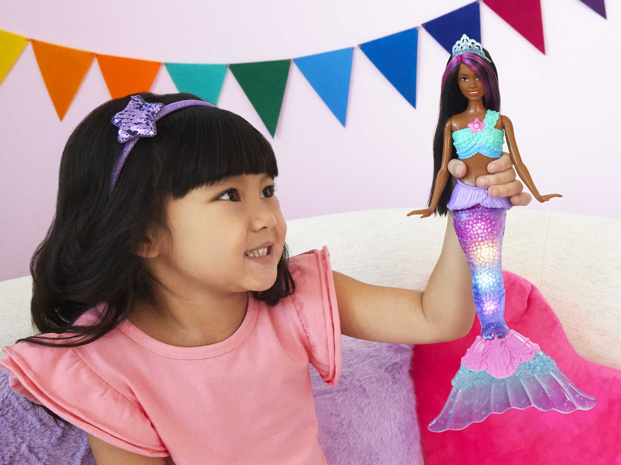 Barbie Poupée Barbie Dreamtopia Sirène Lumières Scintillantes - Image 2