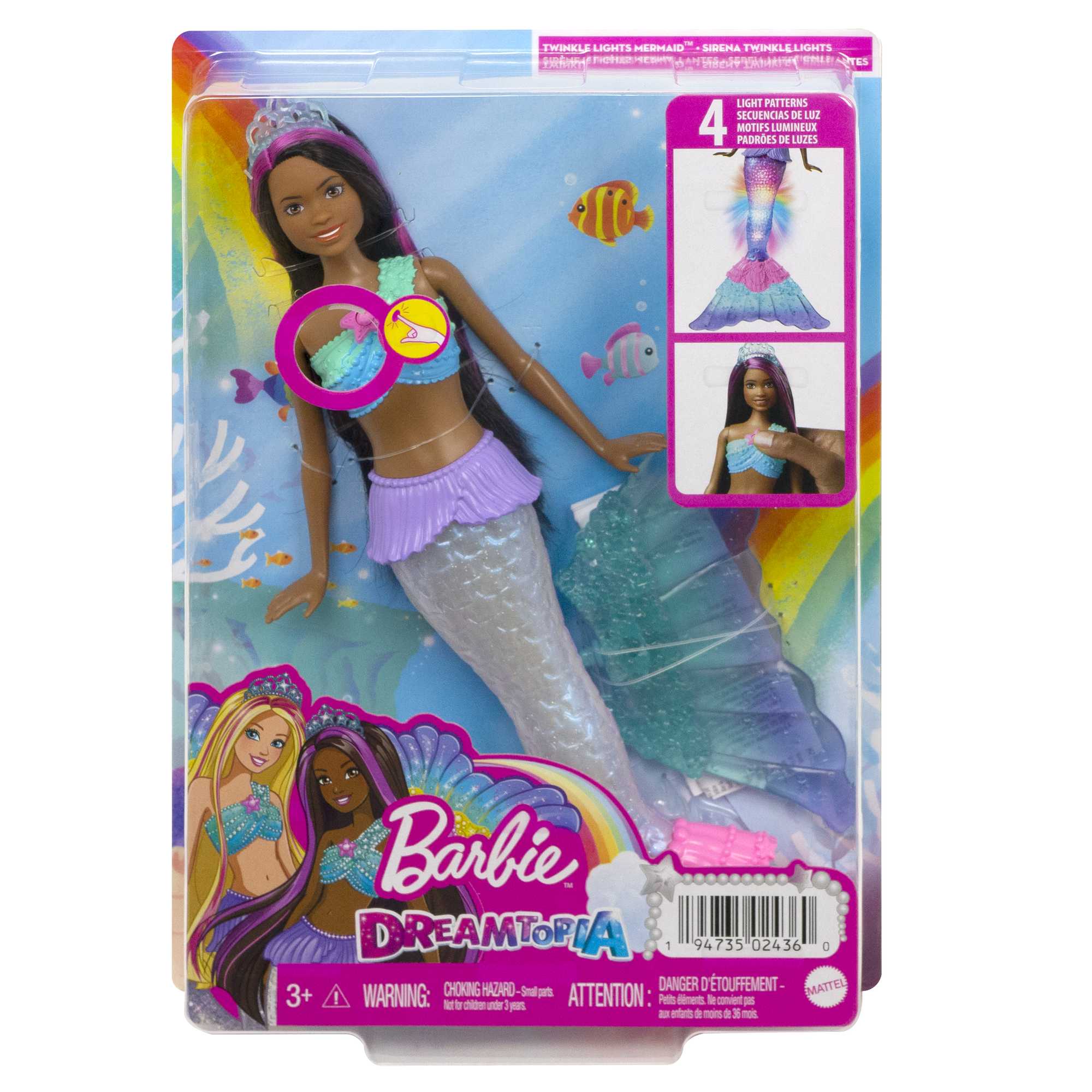 Barbie Poupée Barbie Dreamtopia Sirène Lumières Scintillantes - Image 6