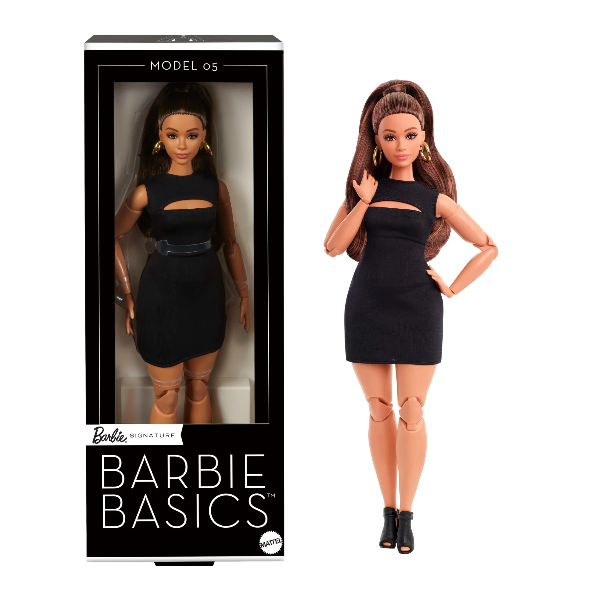 Barbie Essentiels-Poupée de Collection Modèle 05 Cheveux Bruns