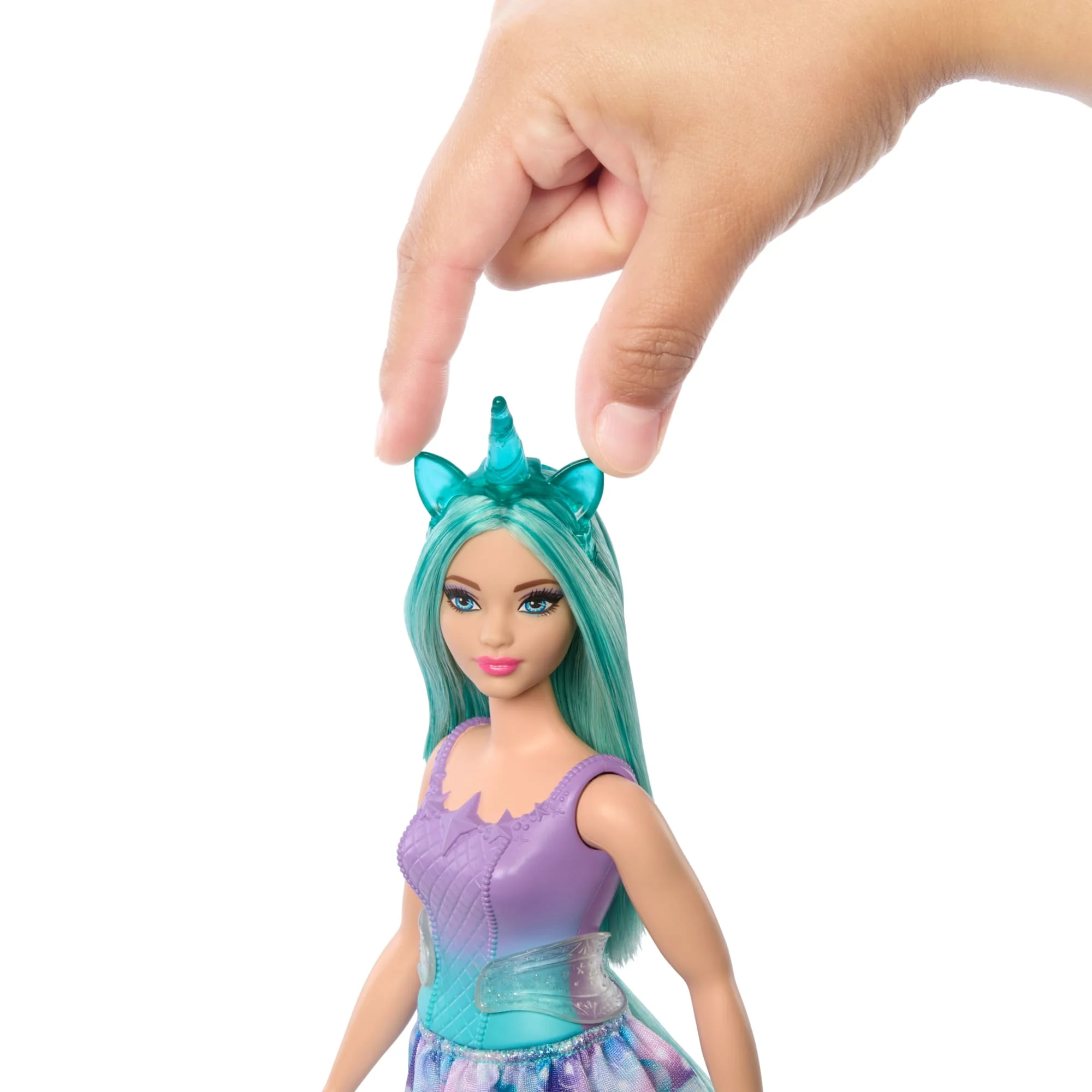 Barbie-Poupées Sirènes Avec Cheveux et Nageoire Colorés et Serre-Tête - Image 2