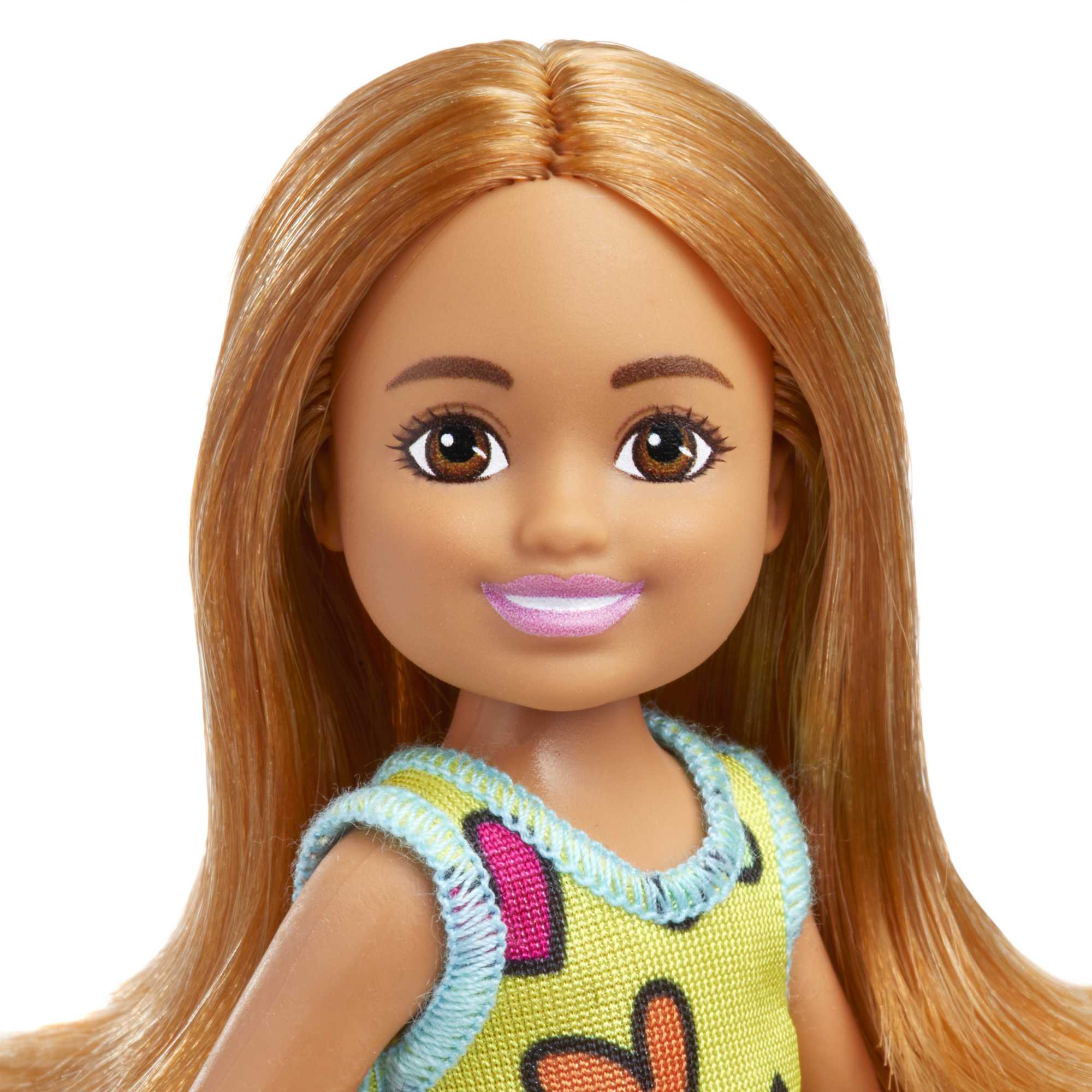 Barbie-Poupée Chelsea-Petite Poupée Avec Robe à Imprimé Cœurs Amovible Avec Cheveux Blonds et Yeux Bleus - Image 2
