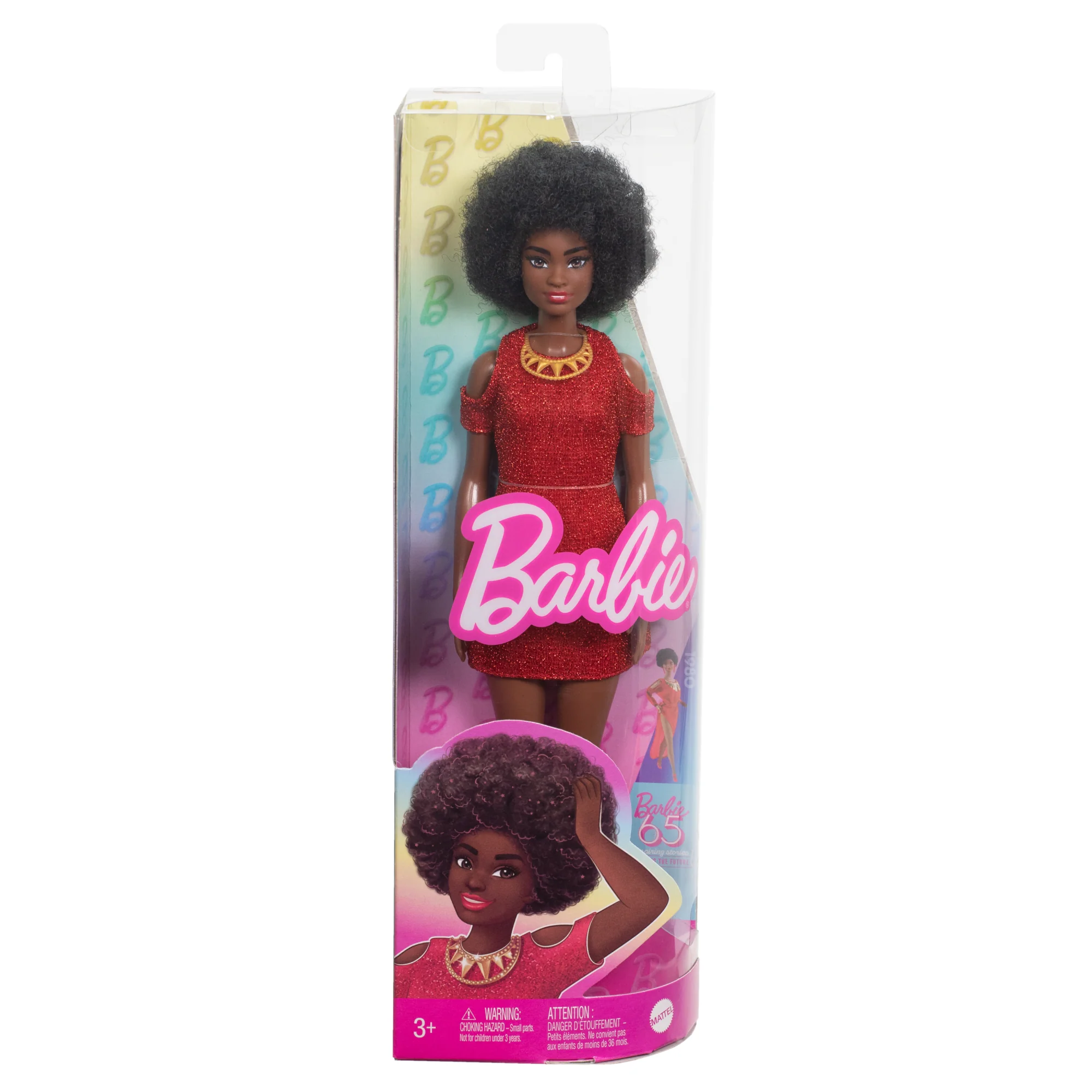 Barbie  Fashionistas  65E Anniversaire  Poupée221, Cheveux Noirs - Image 6
