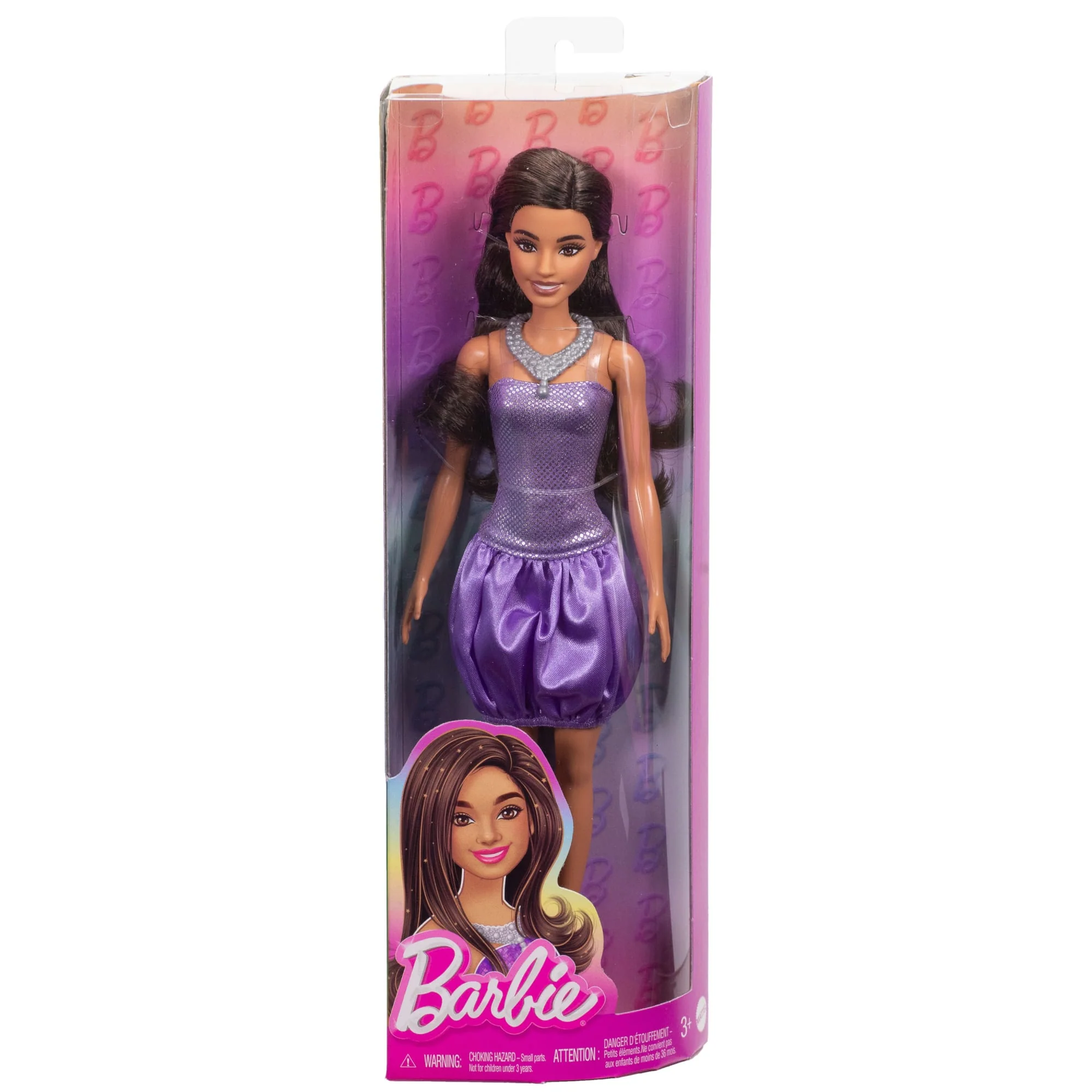 Barbie  Fashionistas  Poupée234, Cheveux Bruns, Robe Pailletée - Image 6