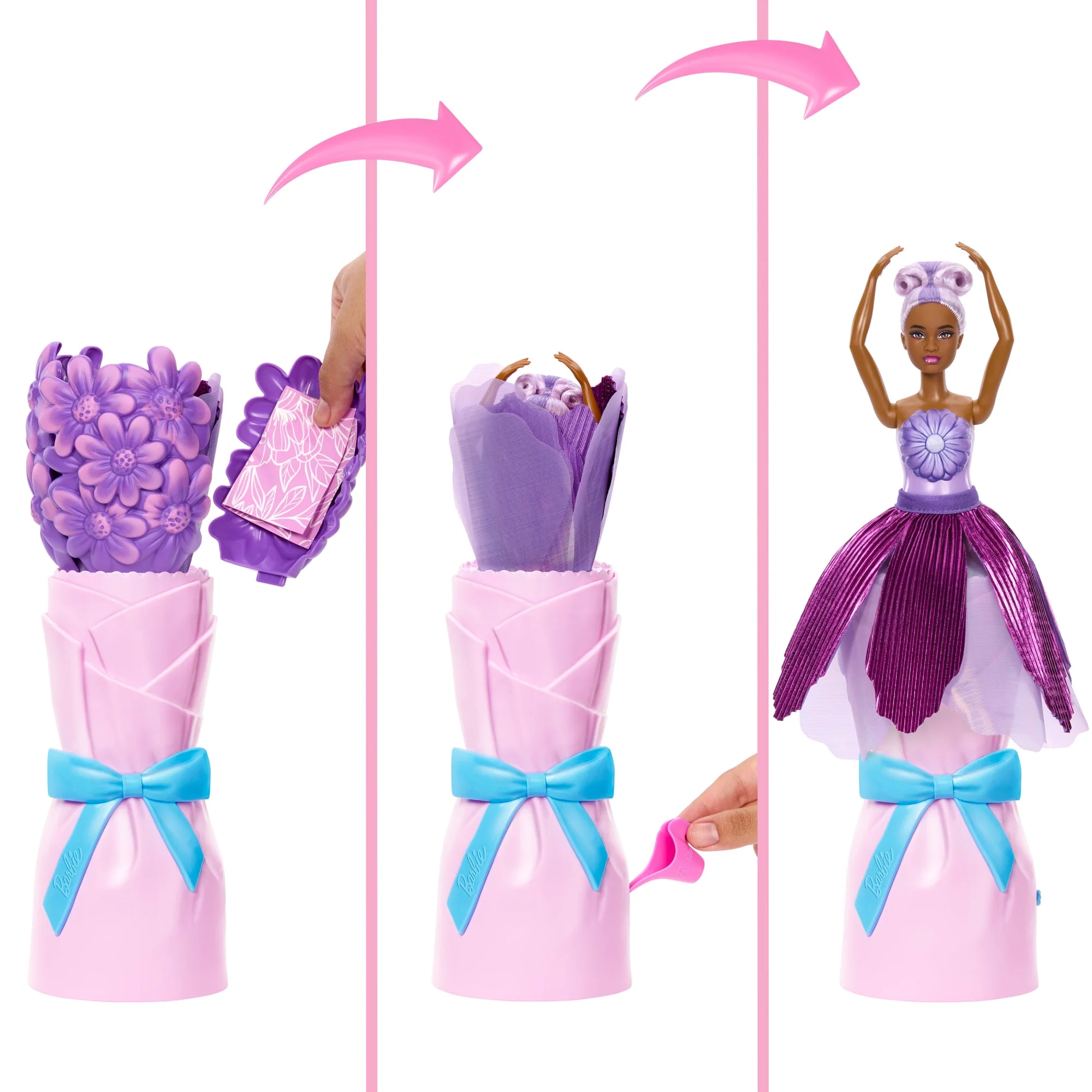 Barbie®-Poupée Pétals Pop Violette et Accessoires - Image 2
