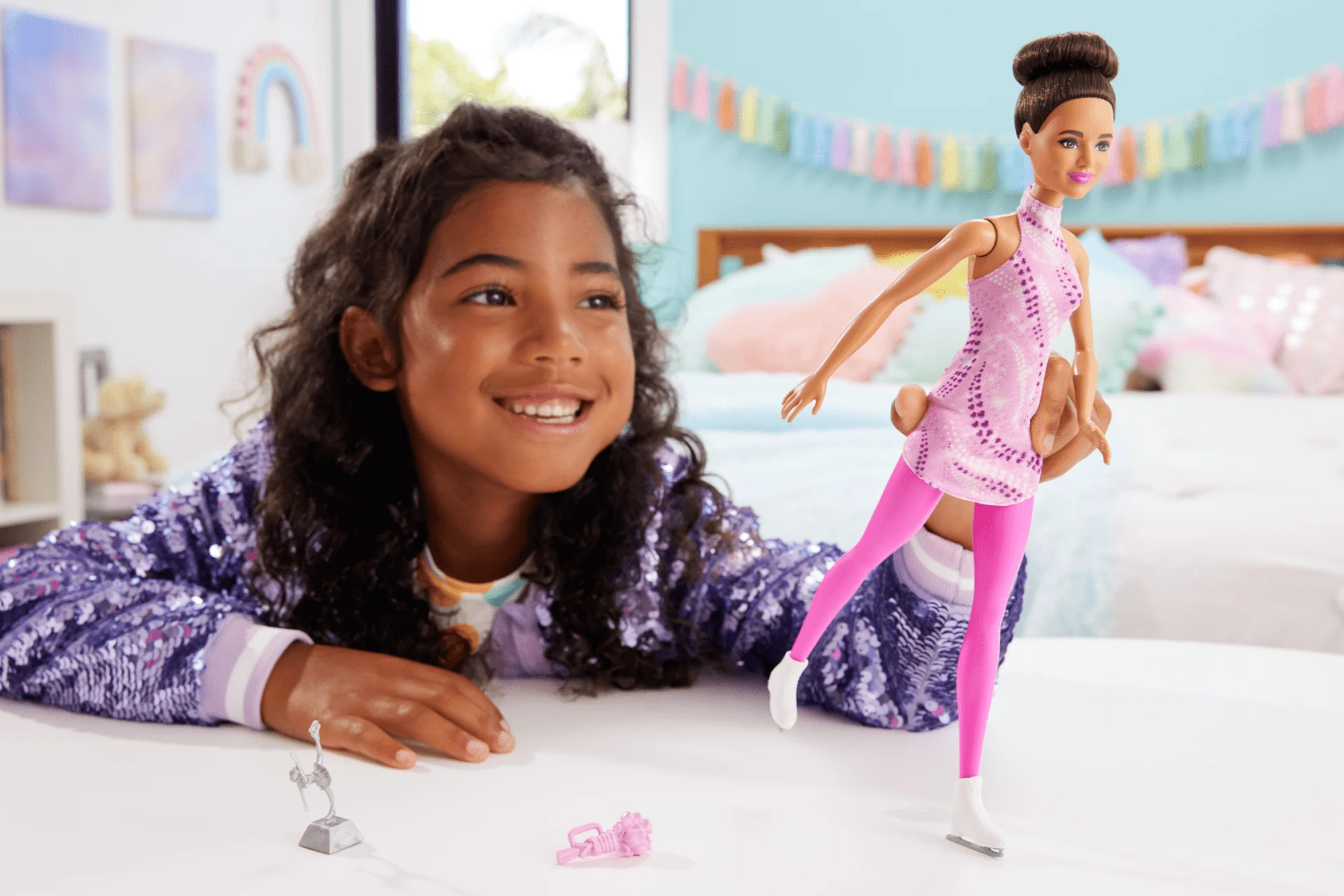 Barbie Profesiones Muñeca Patinaje Artístico - Image 2
