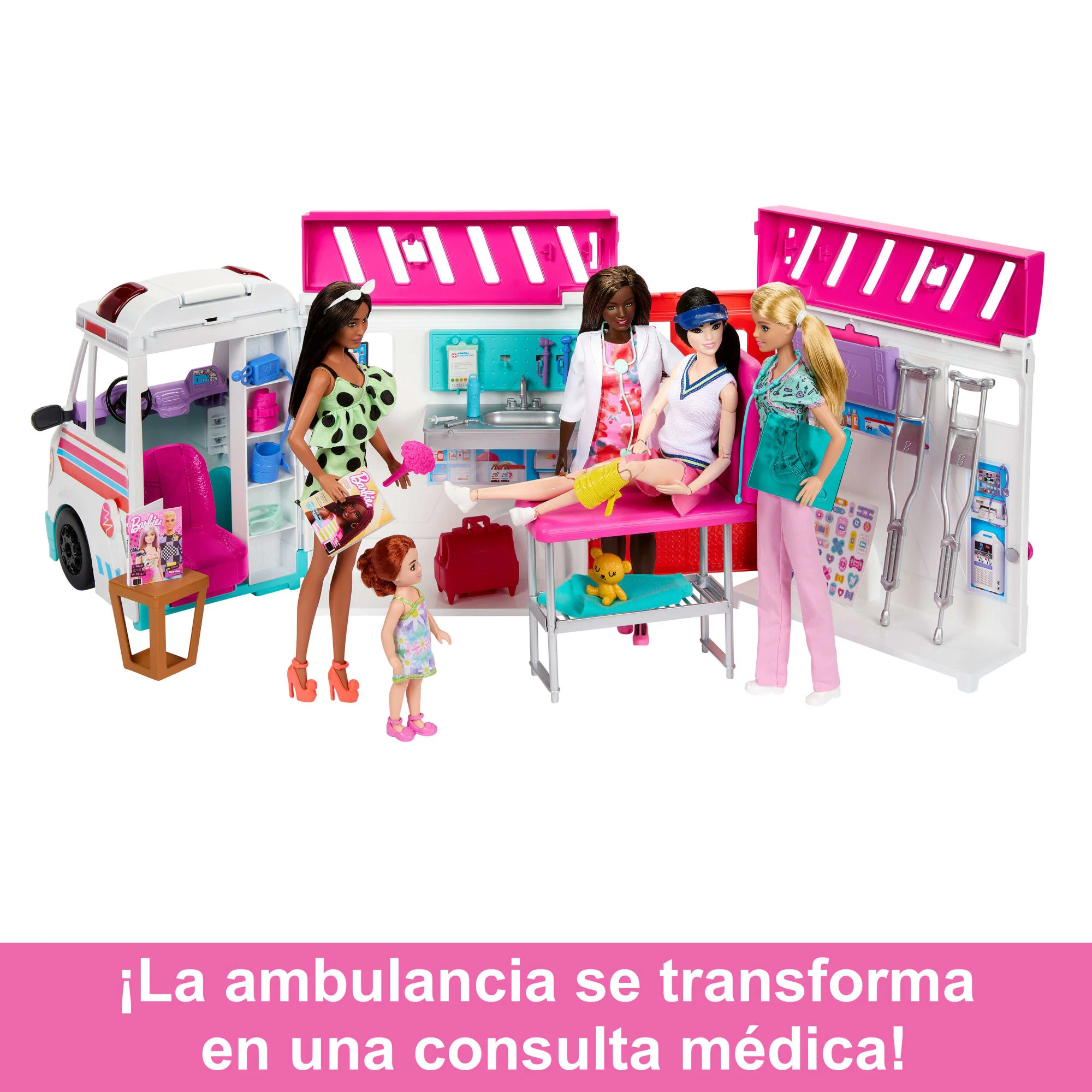 Barbie Profesiones Set de Juego Clínica de Atención Médica - Image 3