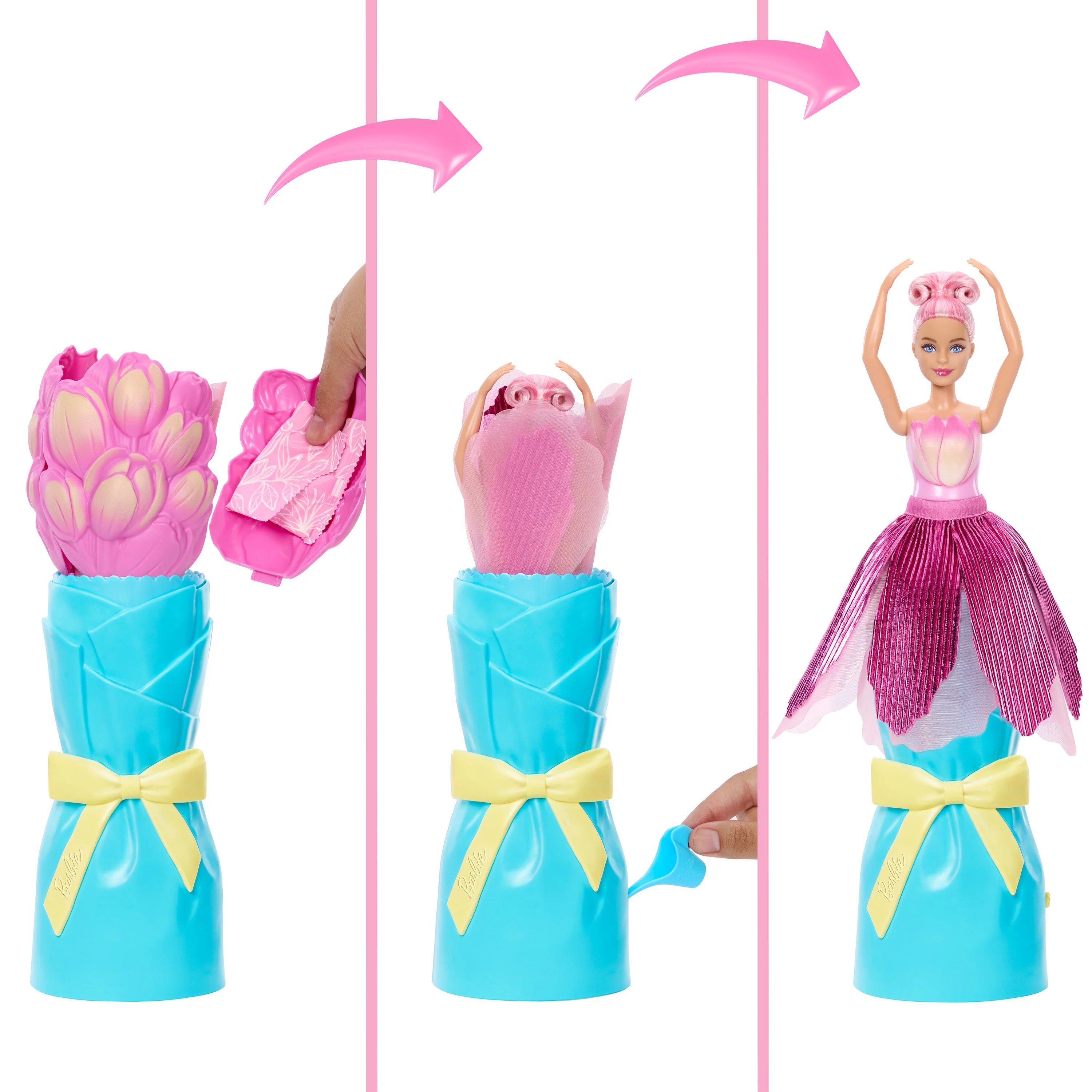Barbie Reveal Petal Pop Tulipa Rosa - Image 3
