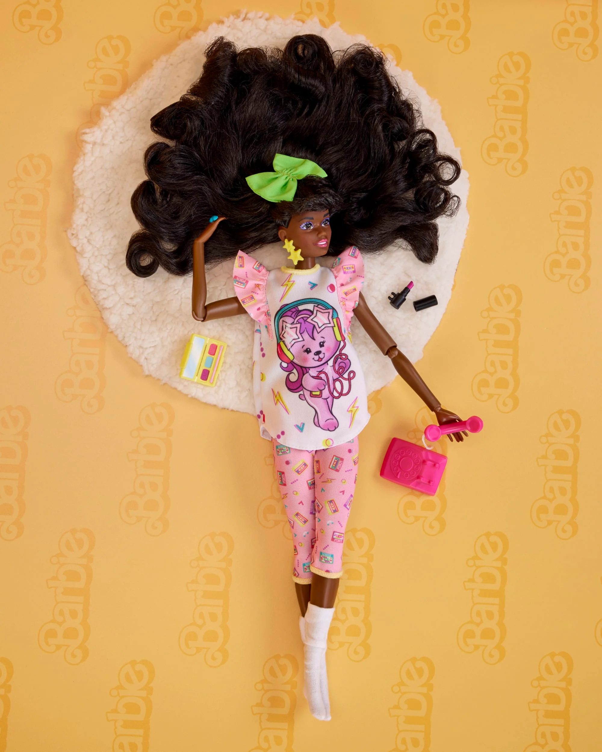 Barbie Doll, Curly Black Hair, 80s Slumber Party, Barbie Rewind - Image 4