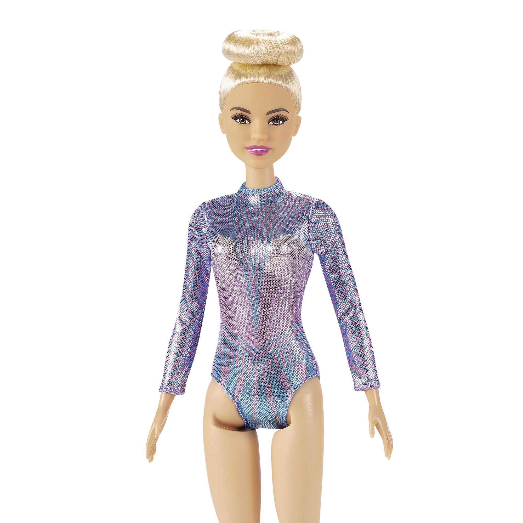 Barbie Rhythmic Gymnast Blonde Doll (12-In/30.40-Cm), Leotard & Accessories - Image 3