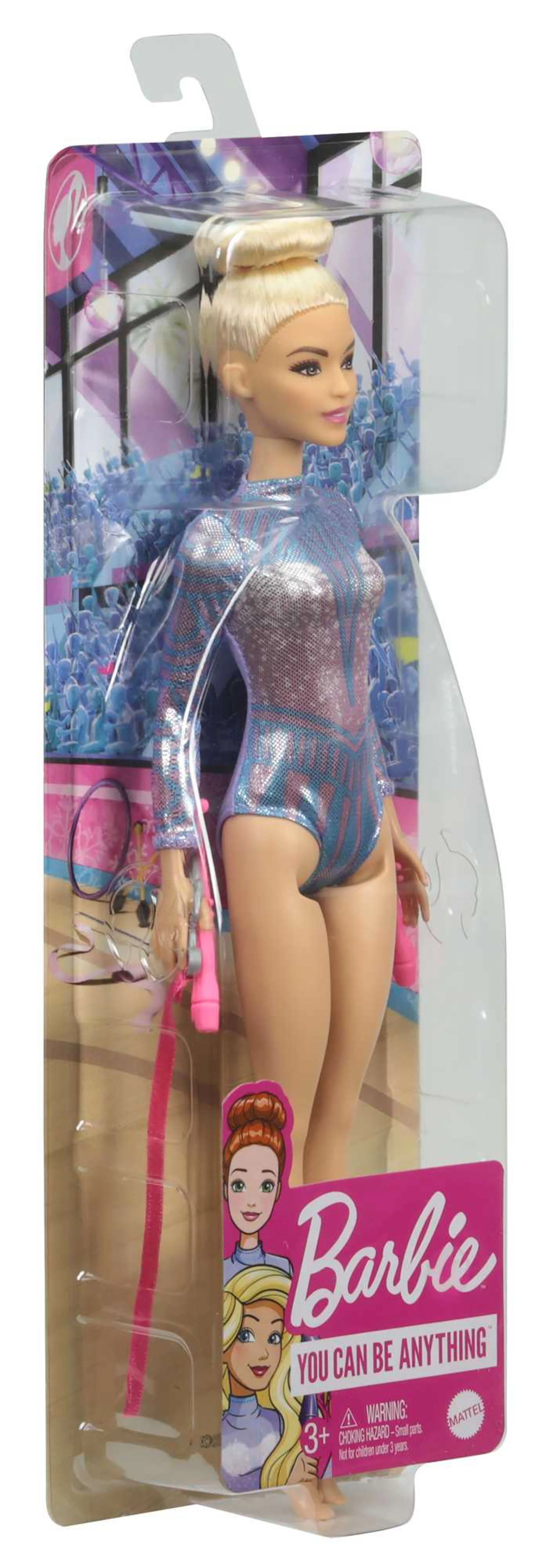Barbie Rhythmic Gymnast Blonde Doll (12-In/30.40-Cm), Leotard & Accessories - Image 6