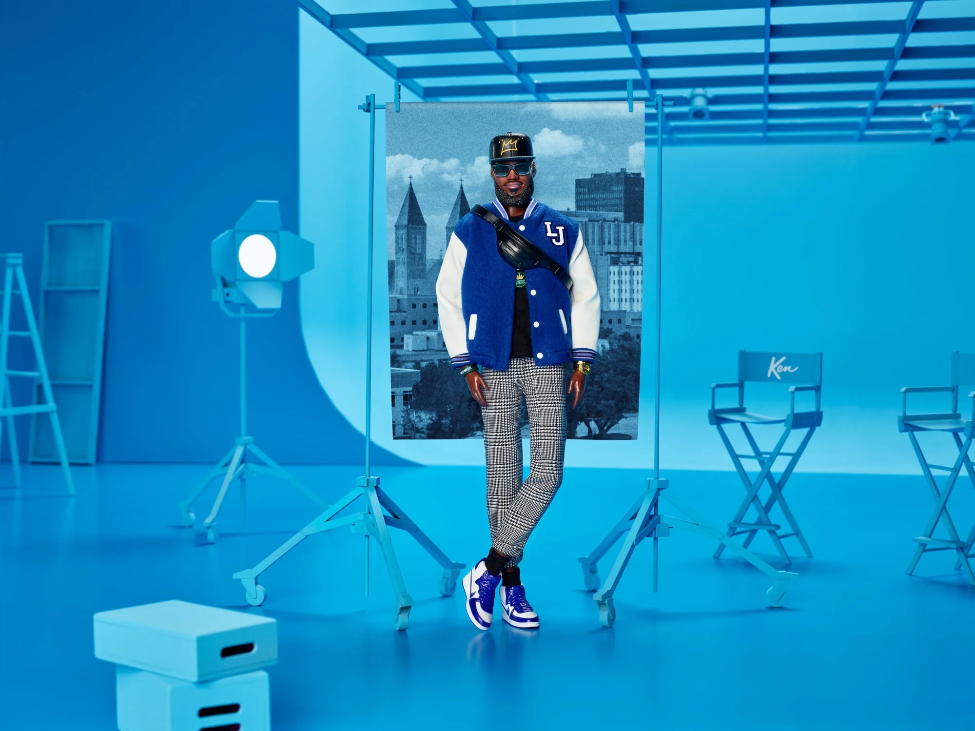 Barbie Signature Lebron James Kenbassadors Doll Collectible With Varsity Jacket Outfit & Accessories - Image 2