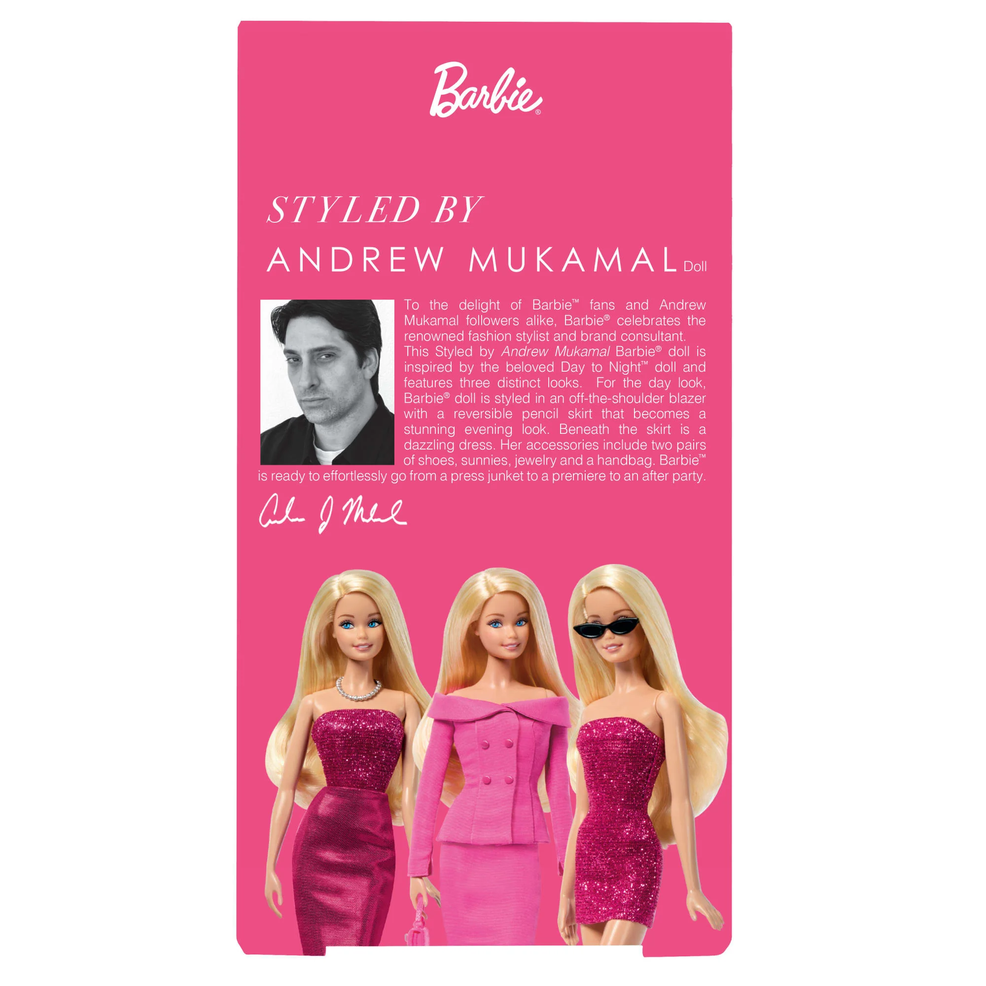 Barbie Signature Styled By Andrew Mukamal Barbie Doll - Image 6