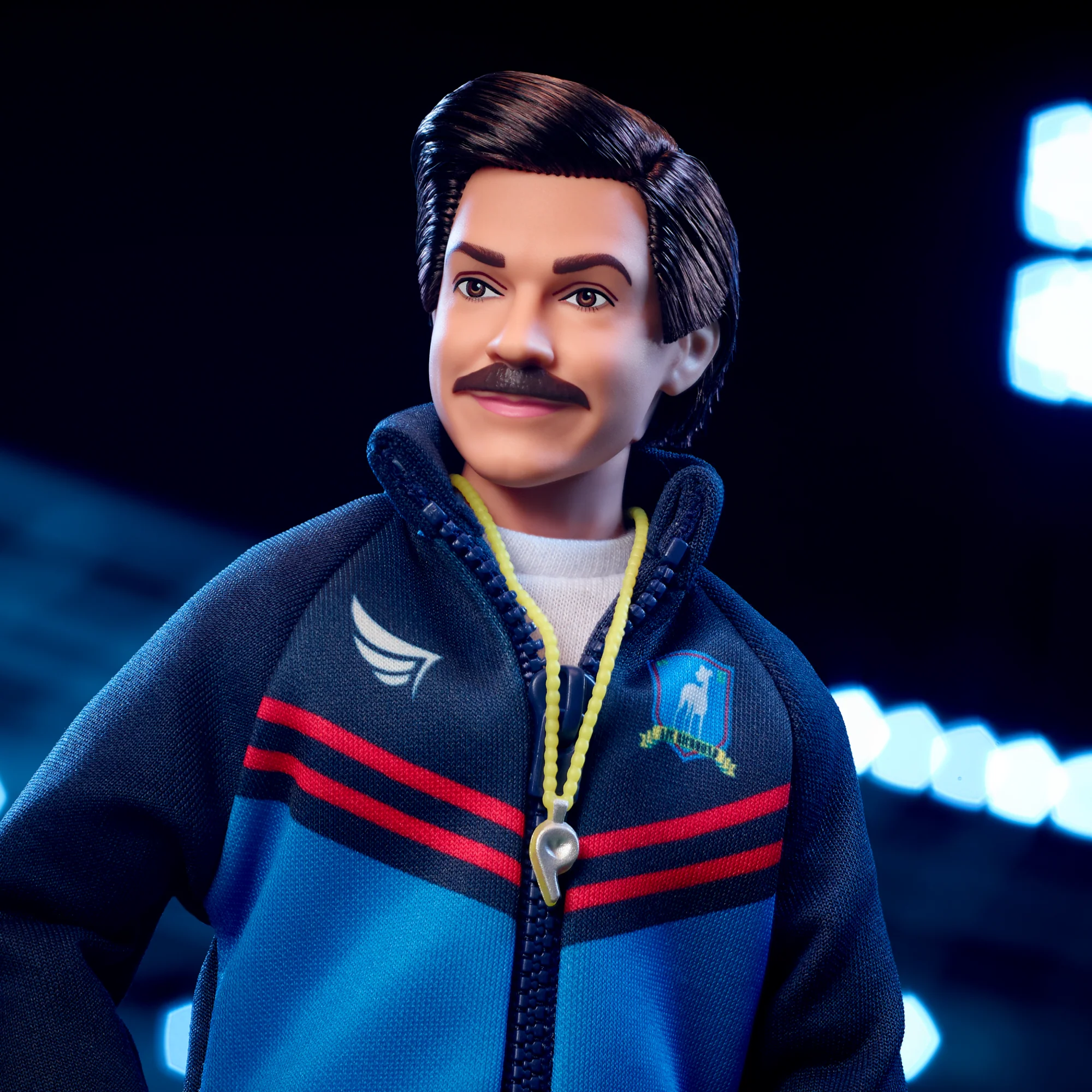 Barbie Signature Ted Lasso Collectible Doll Wearing Blue AFC Richmond Tracksuit - Image 3