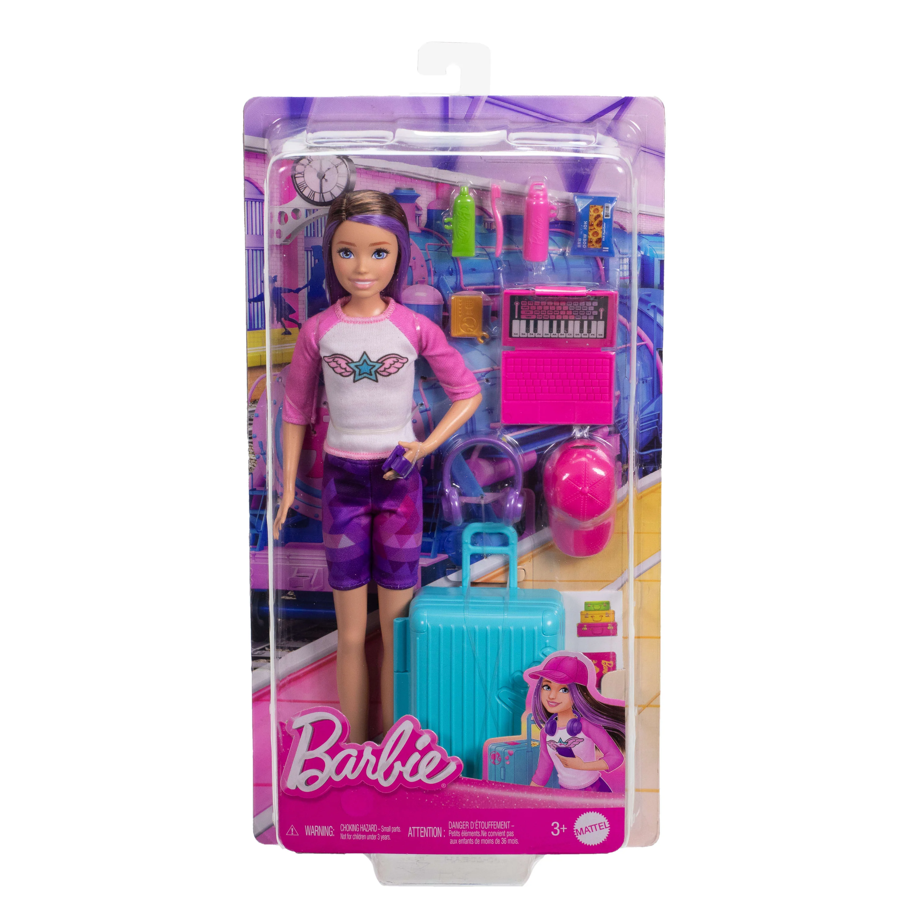 Barbie Skipper Doll & 10 Accessories, Travel Set With Luggage, Sticker Sheet & More - Image 6