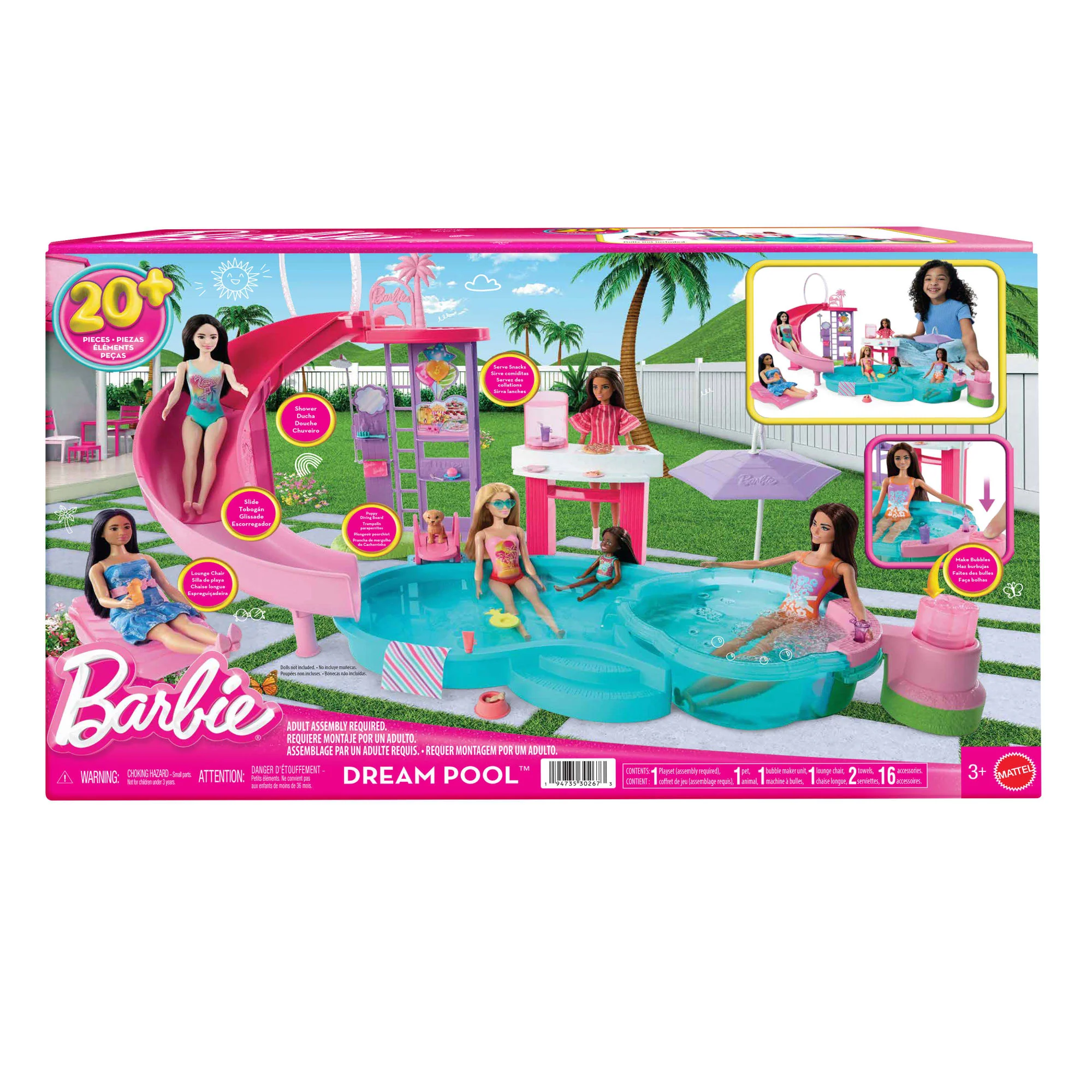Barbie Sonhos Conjunto de Brinquedo Piscina dos Sonhos - Image 6