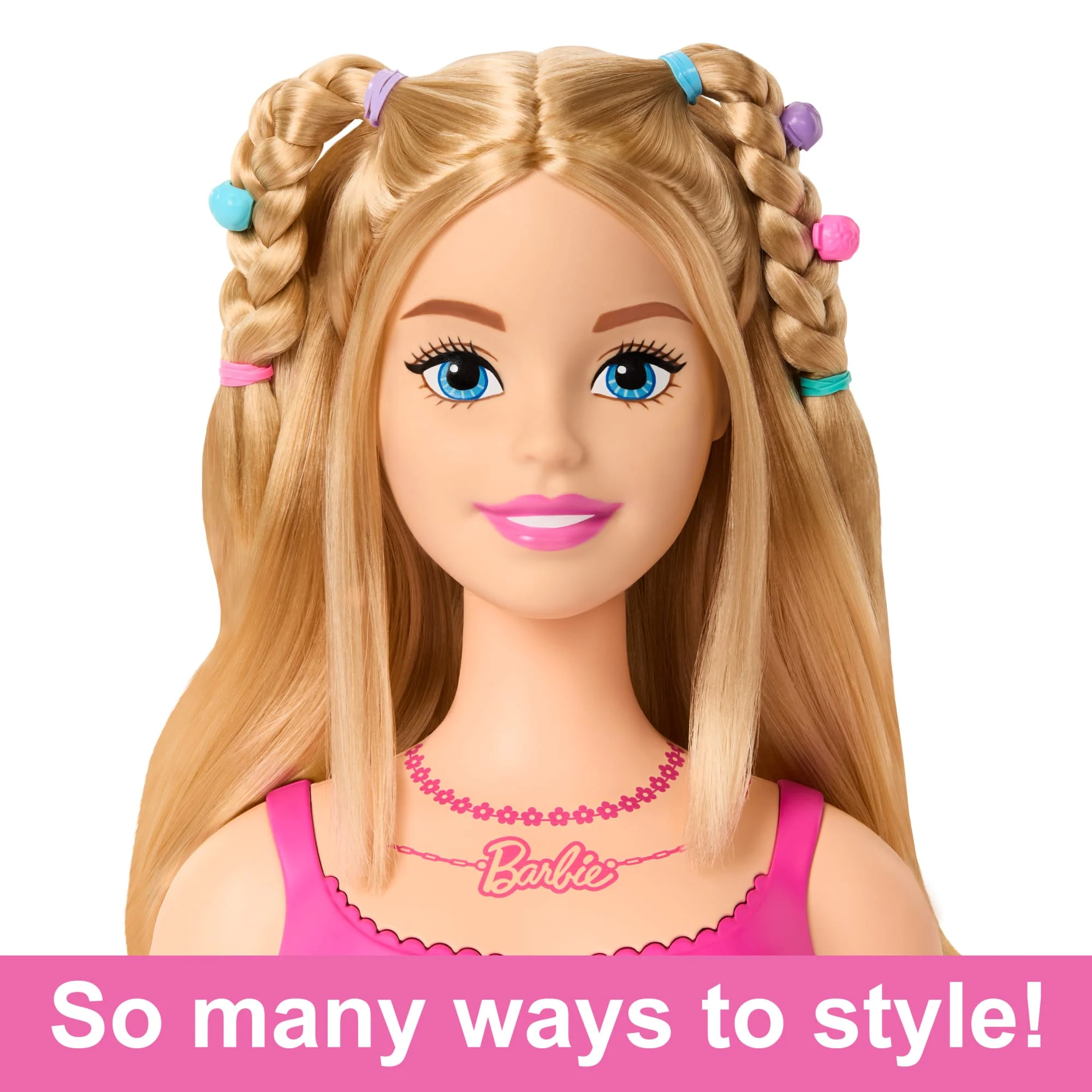 Barbie Doll Styling Head, Blond Hair With 20 Colorful Accessories - Image 4