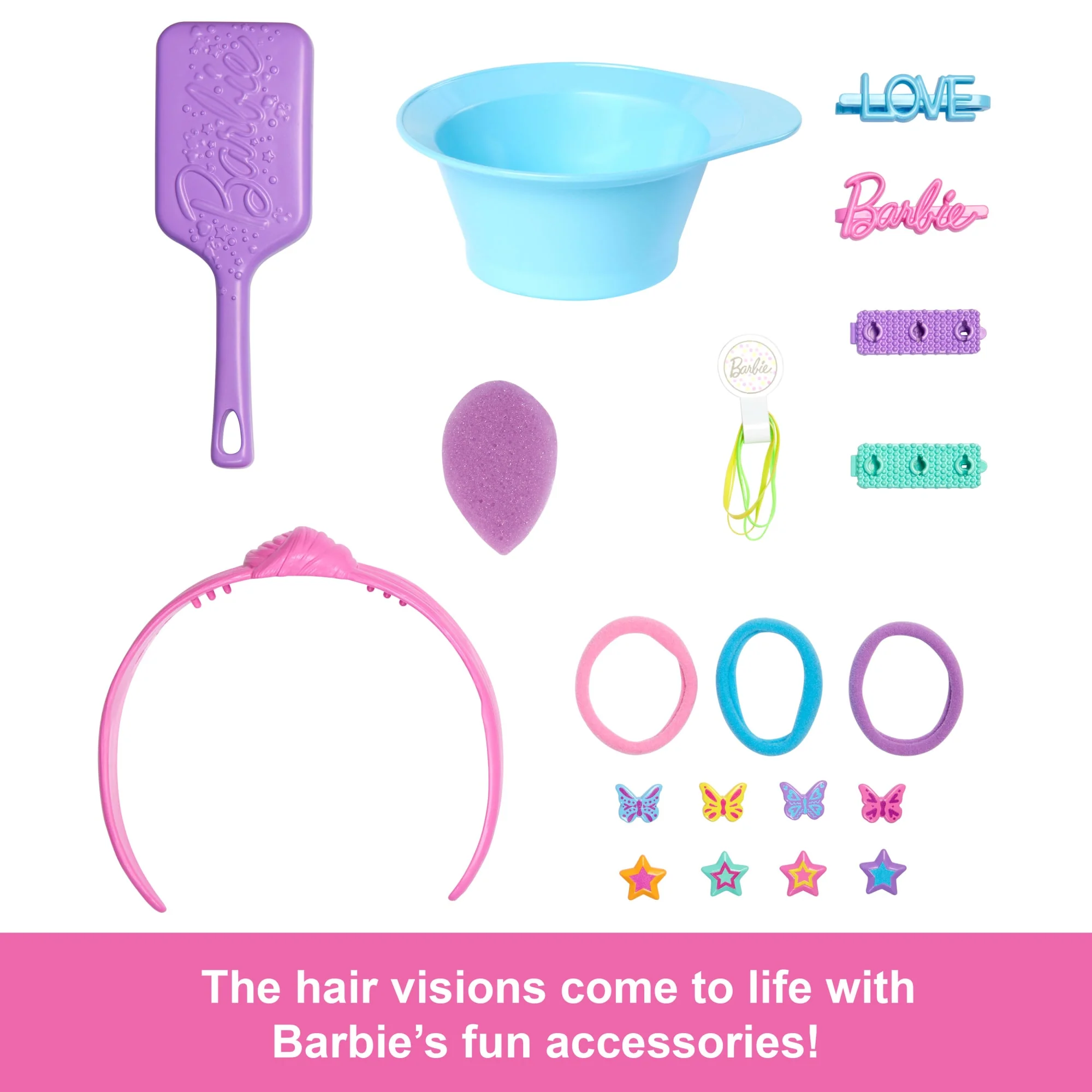 Barbie Doll Styling Head, Blonde Hair With 20+ Hair Styling Accessories - Image 3