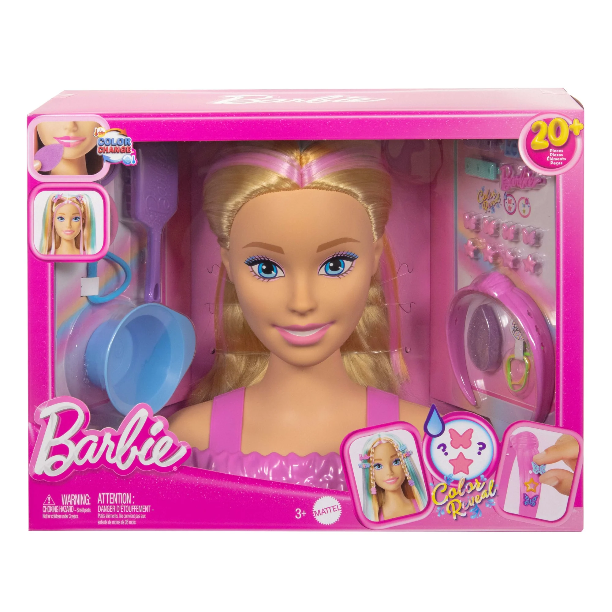 Barbie Doll Styling Head, Blonde Hair With 20+ Hair Styling Accessories - Image 6