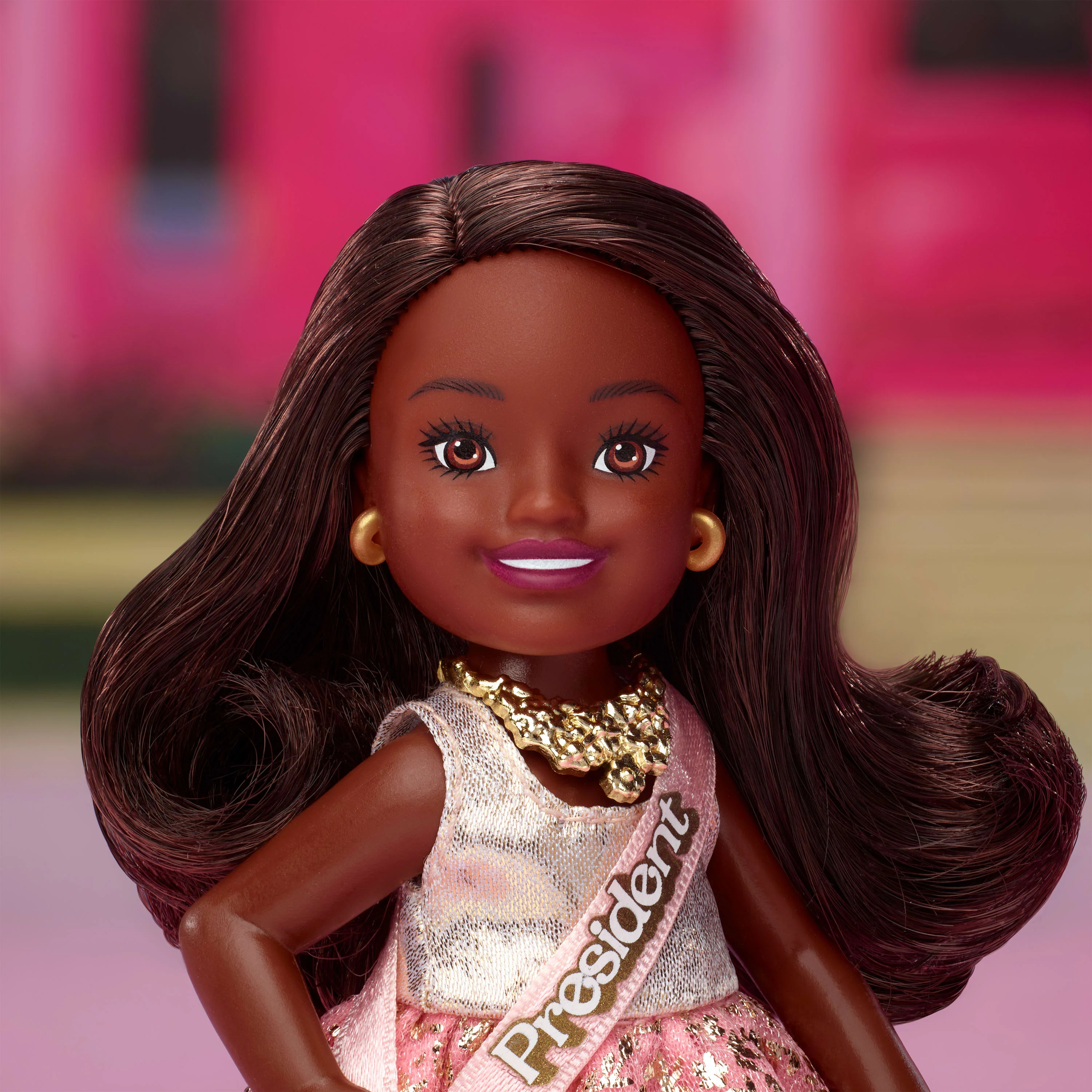 Barbie The Movie Chelsea Collectible 4-Pack Dolls, Includes Barbie, Ken, President Barbie, & Gloria Characters - Image 3
