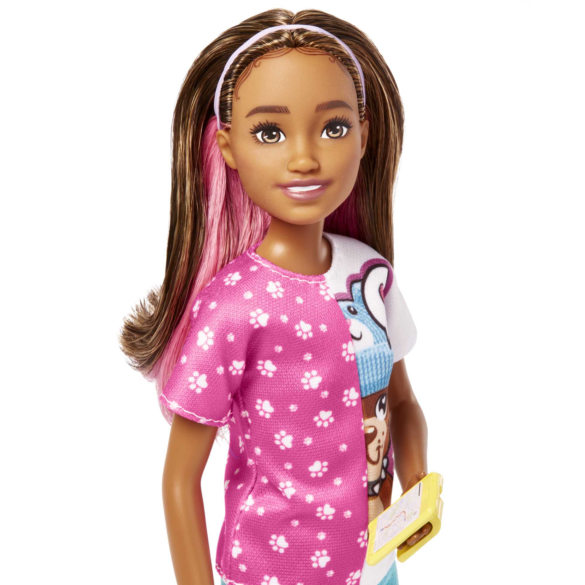Barbie Toys, Skipper Doll And Dog Walker Set With Puppy And Accessories, First Jobs - Image 3