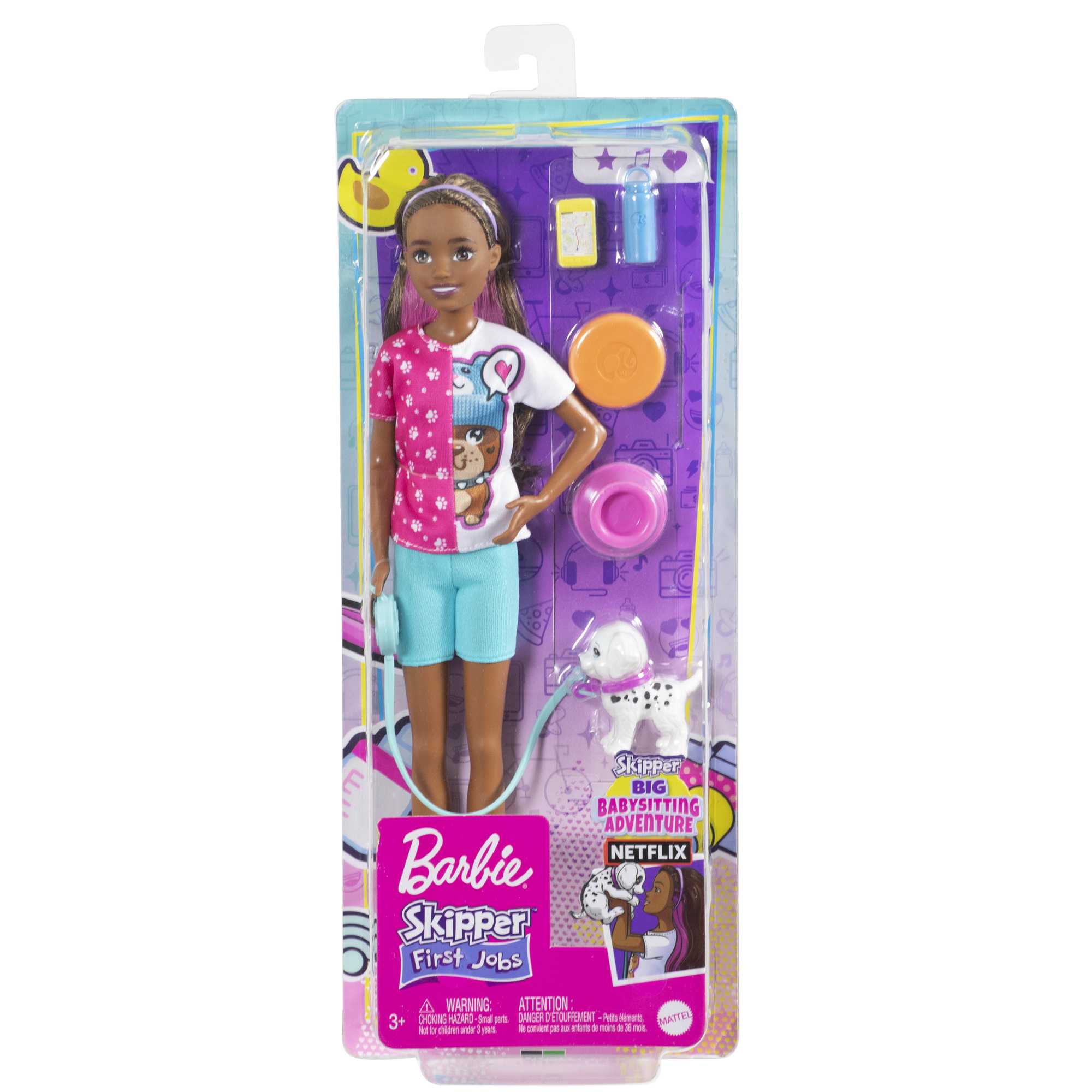 Barbie Toys, Skipper Doll And Dog Walker Set With Puppy And Accessories, First Jobs - Image 6