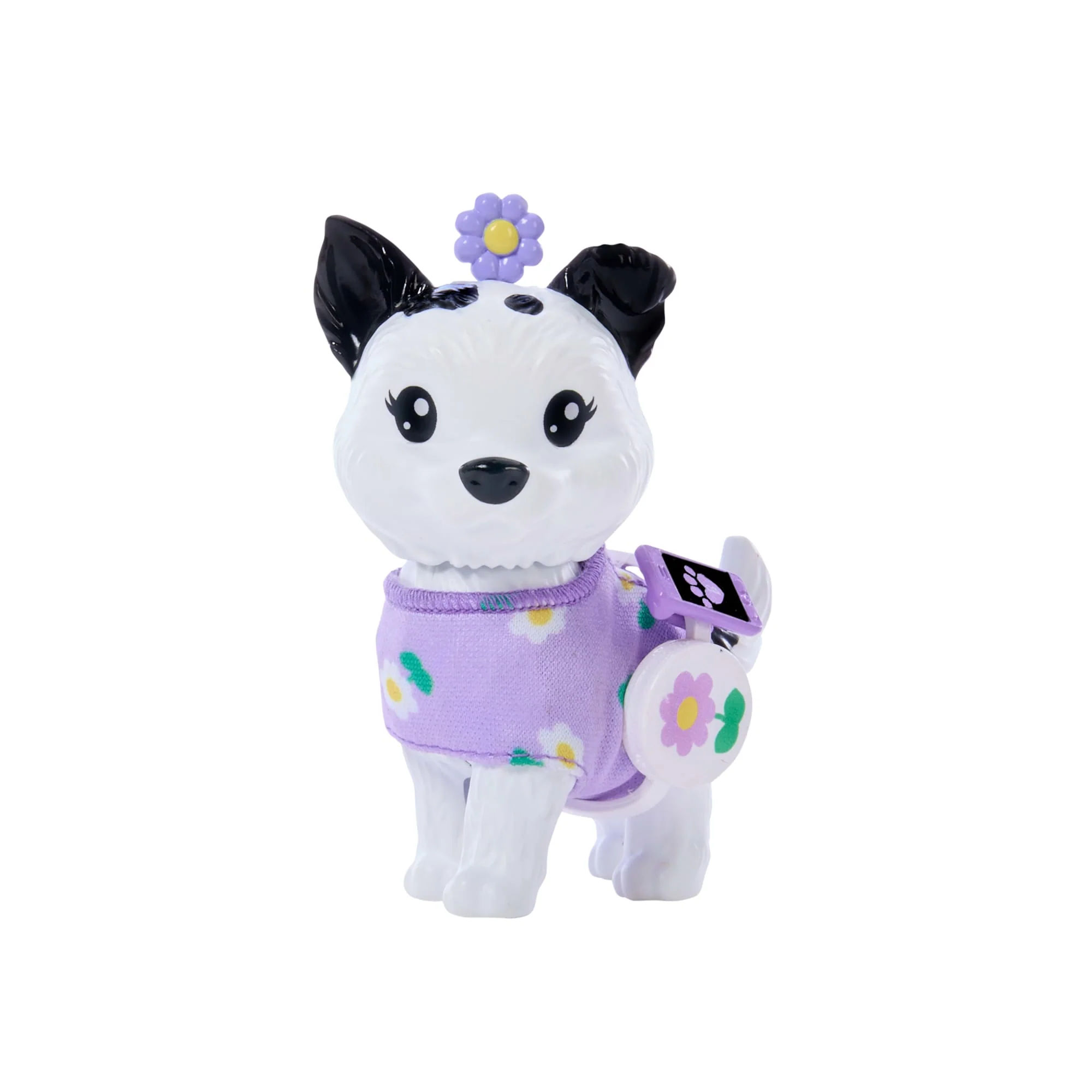 Barbie Twinning Looks Fashion Doll With Pet Dog, Matching Purple Clothes & Accessories, Black Hair - Image 5