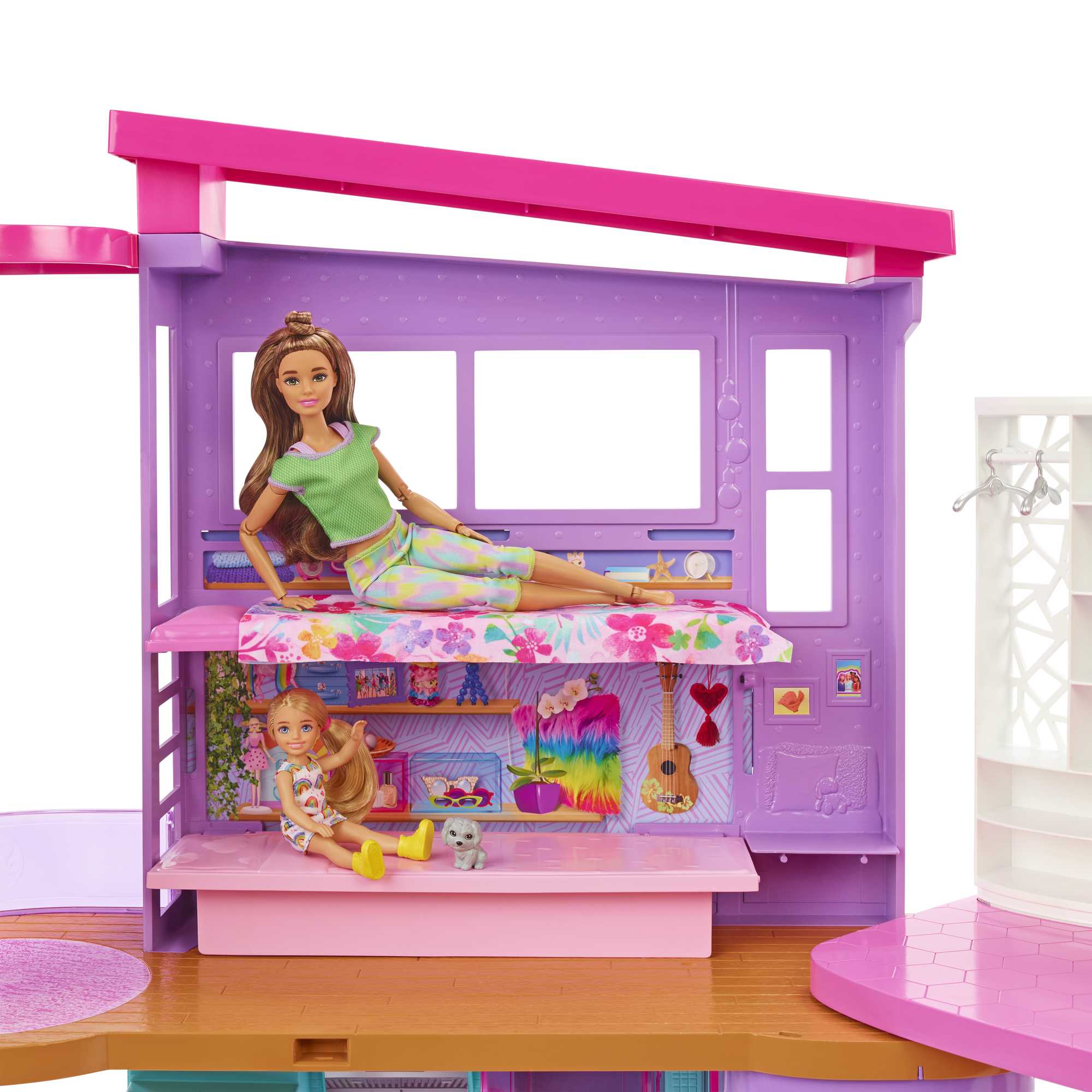 Barbie Vacation House Playset With 30+ Pieces, Toy For 3 Year Olds & Up - Image 3